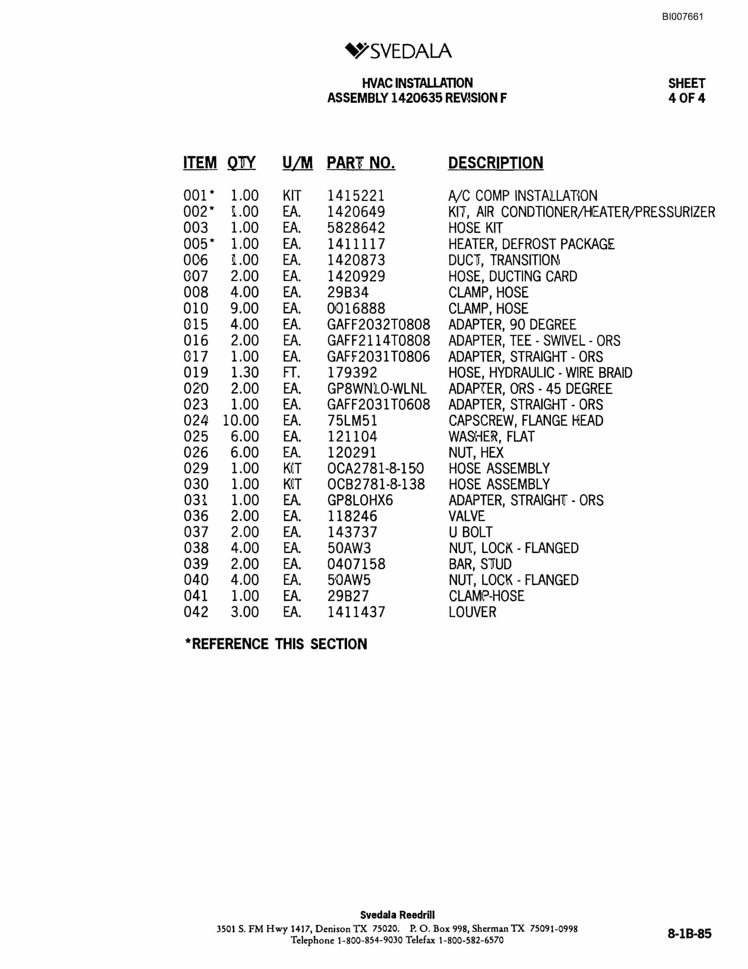 Bucyrus SCH5000 Hydraulic Track Drill Parts Catalog BI007661-4