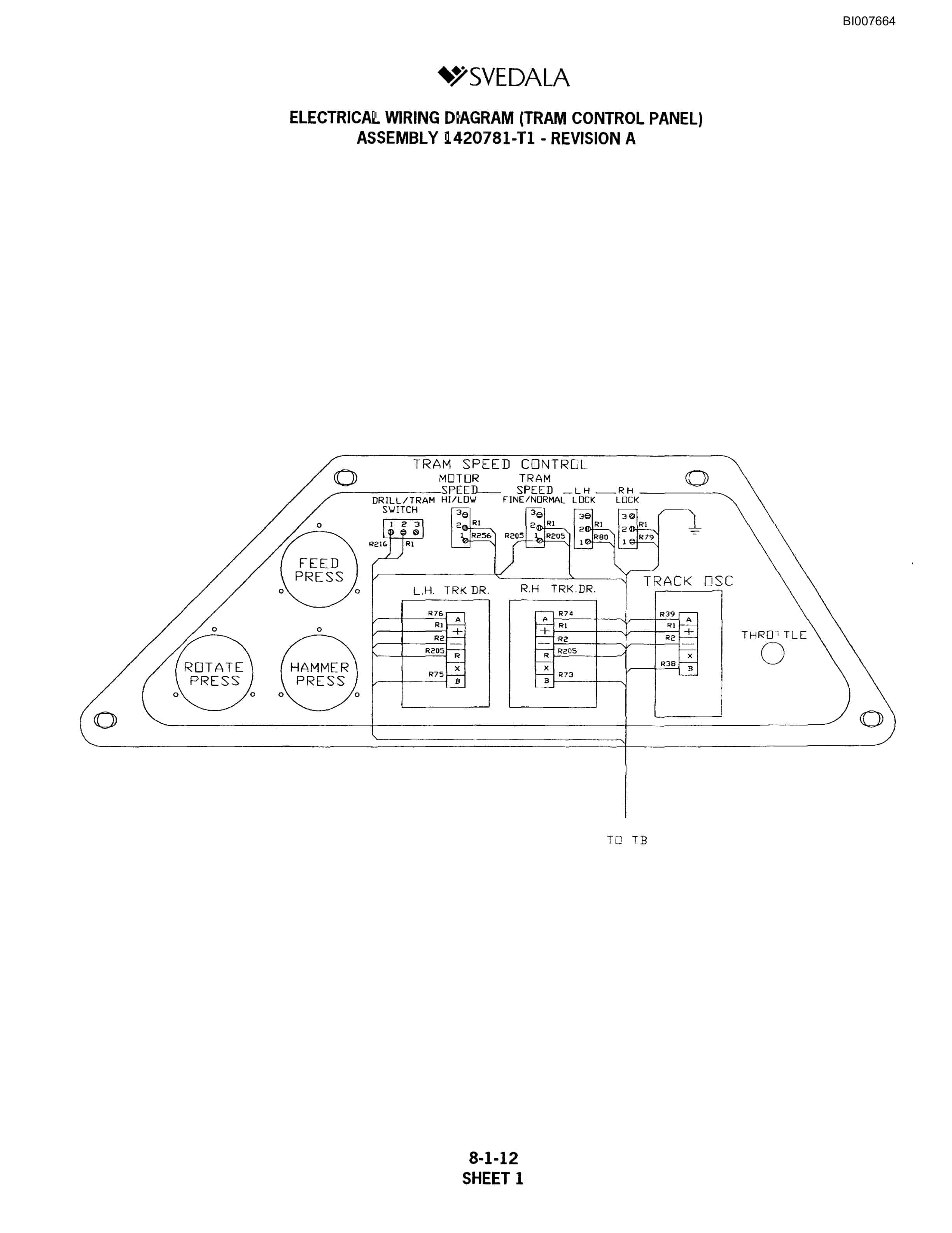 Bucyrus SCH5000 Hydraulic Track Drill Parts Catalog BI007664-3