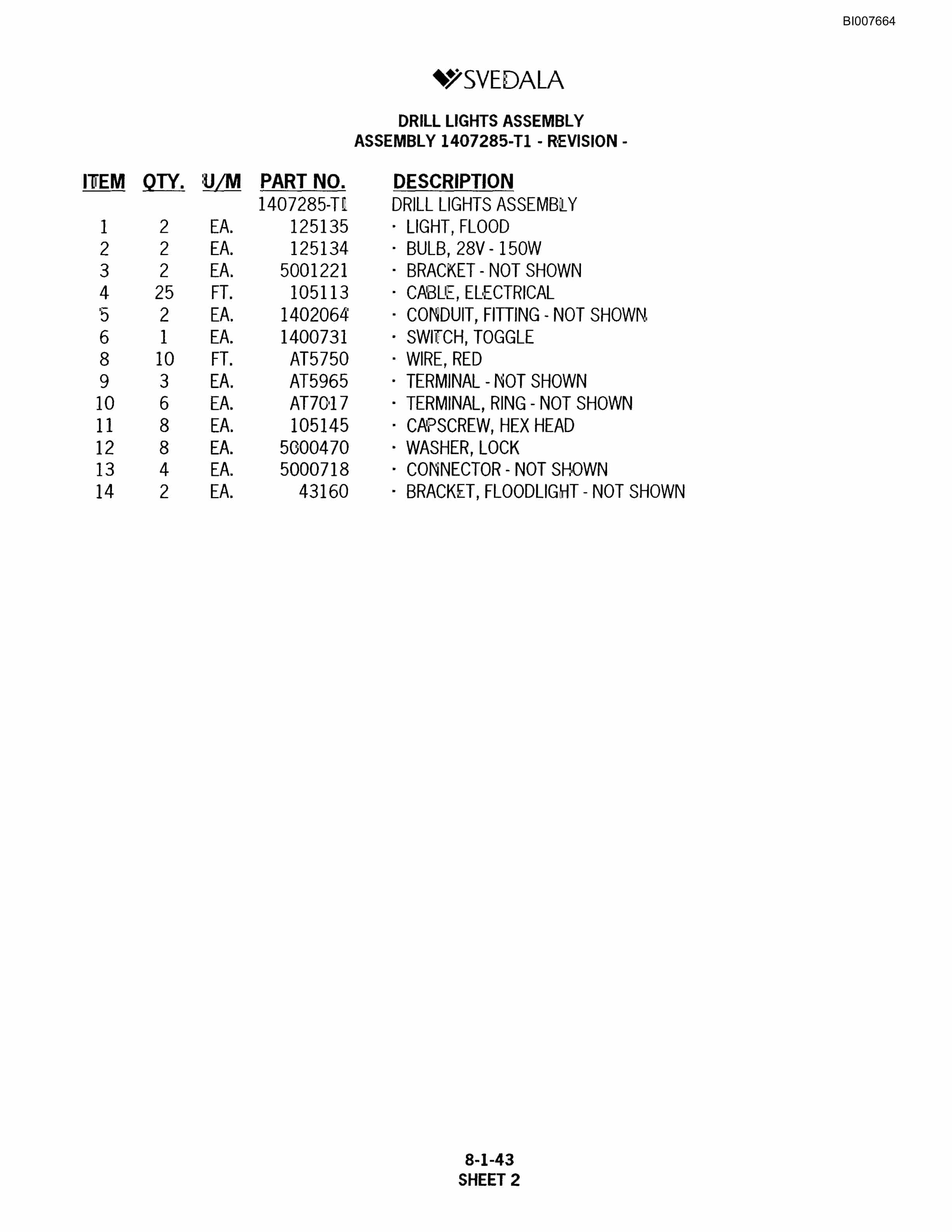 Bucyrus SCH5000 Hydraulic Track Drill Parts Catalog BI007664-5
