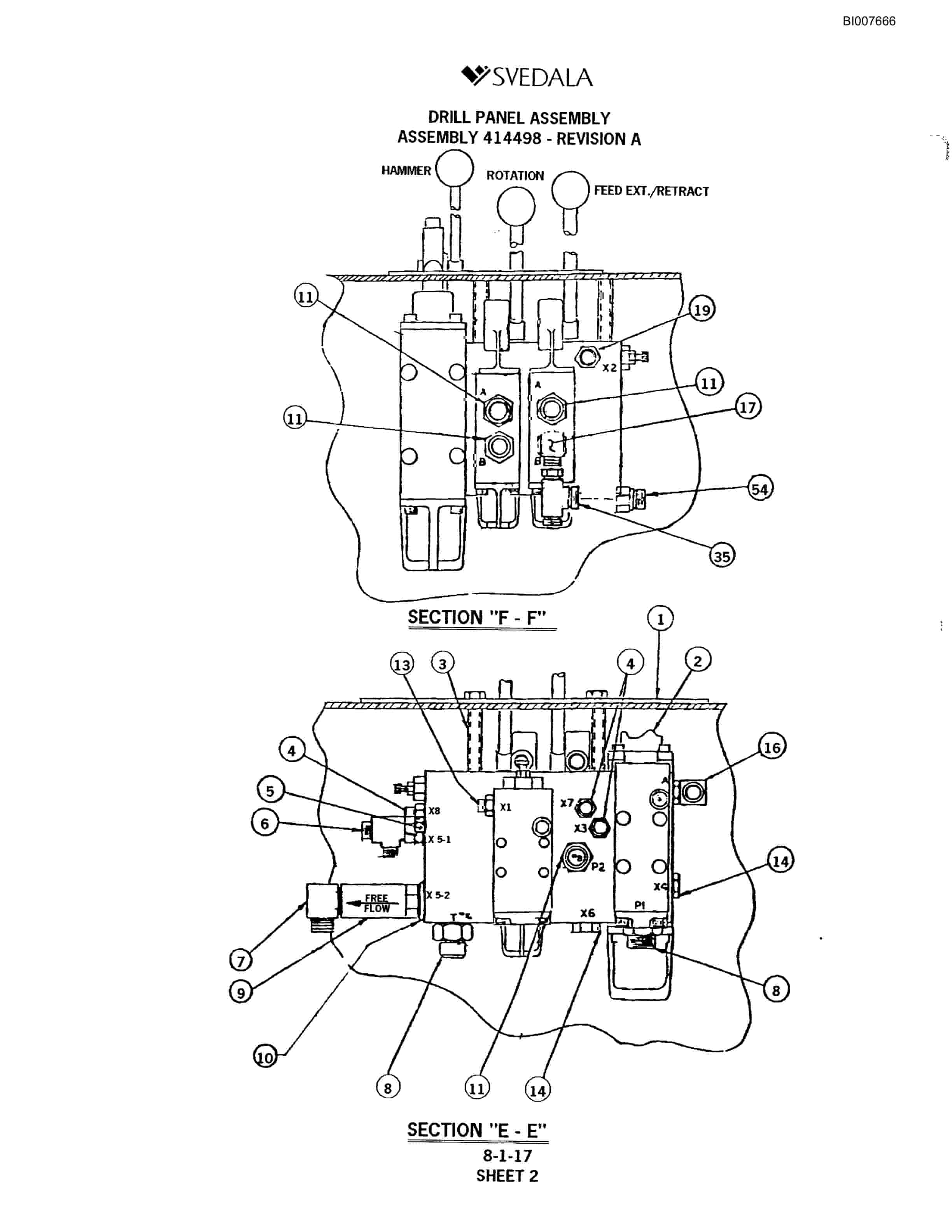 Bucyrus SCH5000 Hydraulic Track Drill Parts Catalog BI007666-3