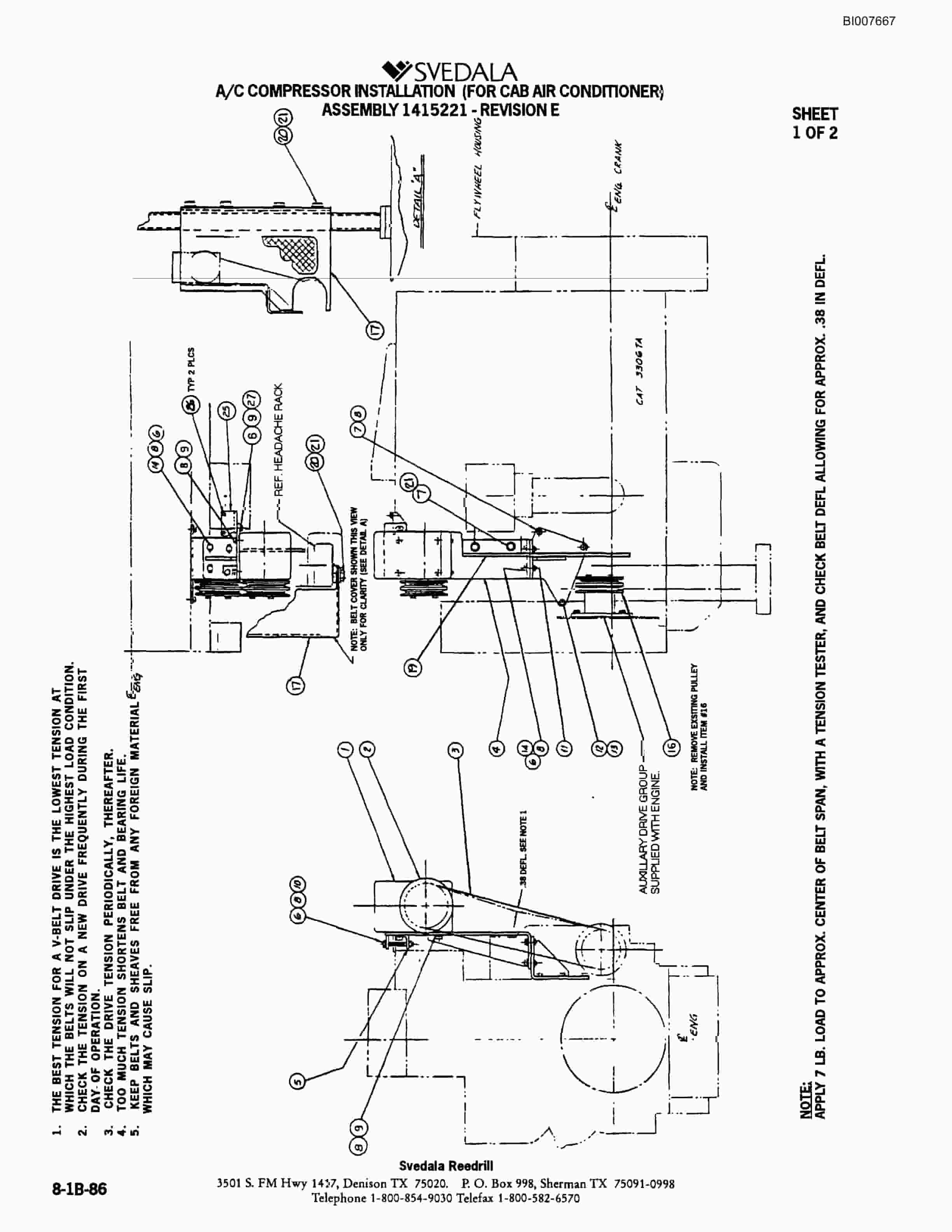 Bucyrus SCH5000 Hydraulic Track Drill Parts Catalog BI007667-4