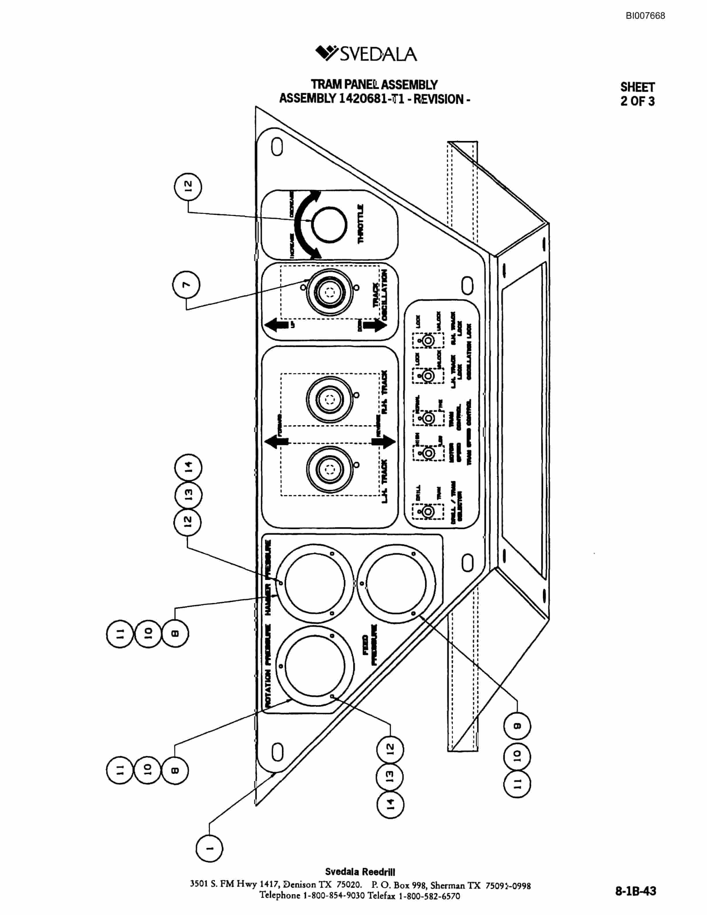 Bucyrus SCH5000 Hydraulic Track Drill Parts Catalog BI007668-3