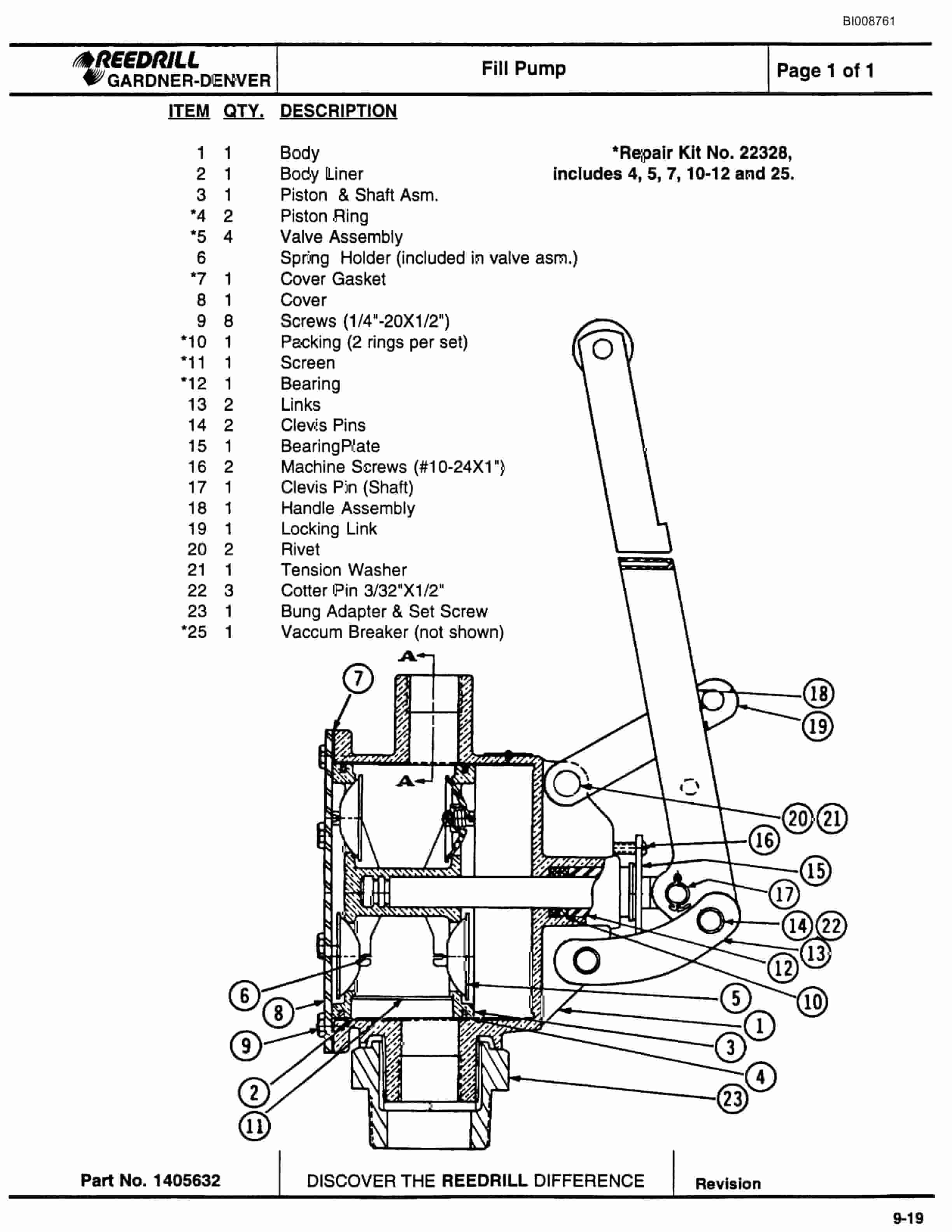 Bucyrus SCH5000 Hydraulic Track Drill Parts Catalog BI008761-5