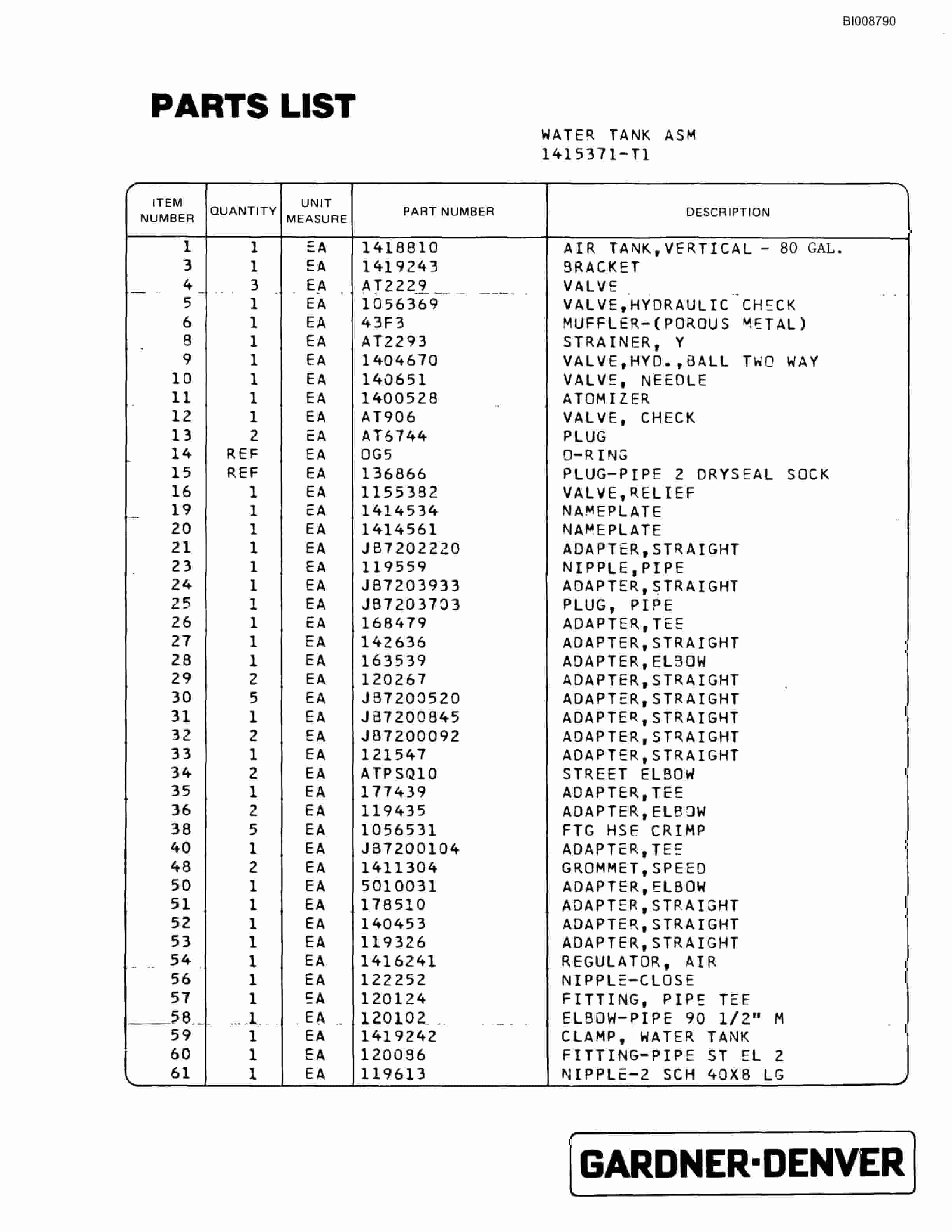Bucyrus SCH5000 Self Contained Hydraulic Track Drill Parts Catalog BI008790-2