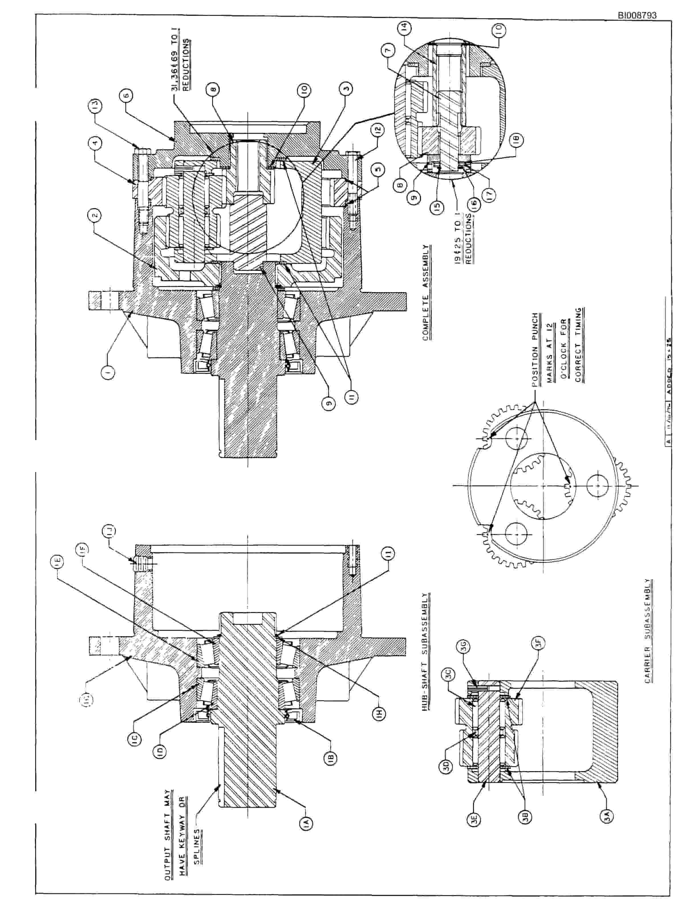 Bucyrus SCH5000 Self Contained Hydraulic Track Drill Parts Catalog BI008793-4