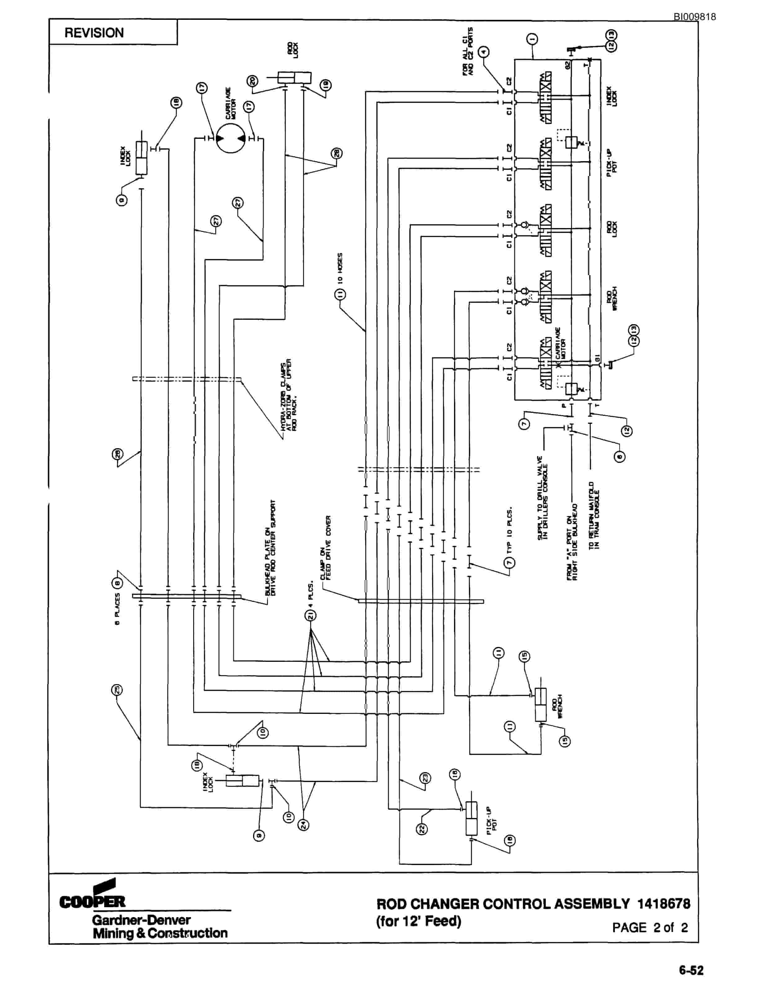 Bucyrus SCH5000 Self Contained Hydraulic Track Drill Parts Catalog BI009818-2