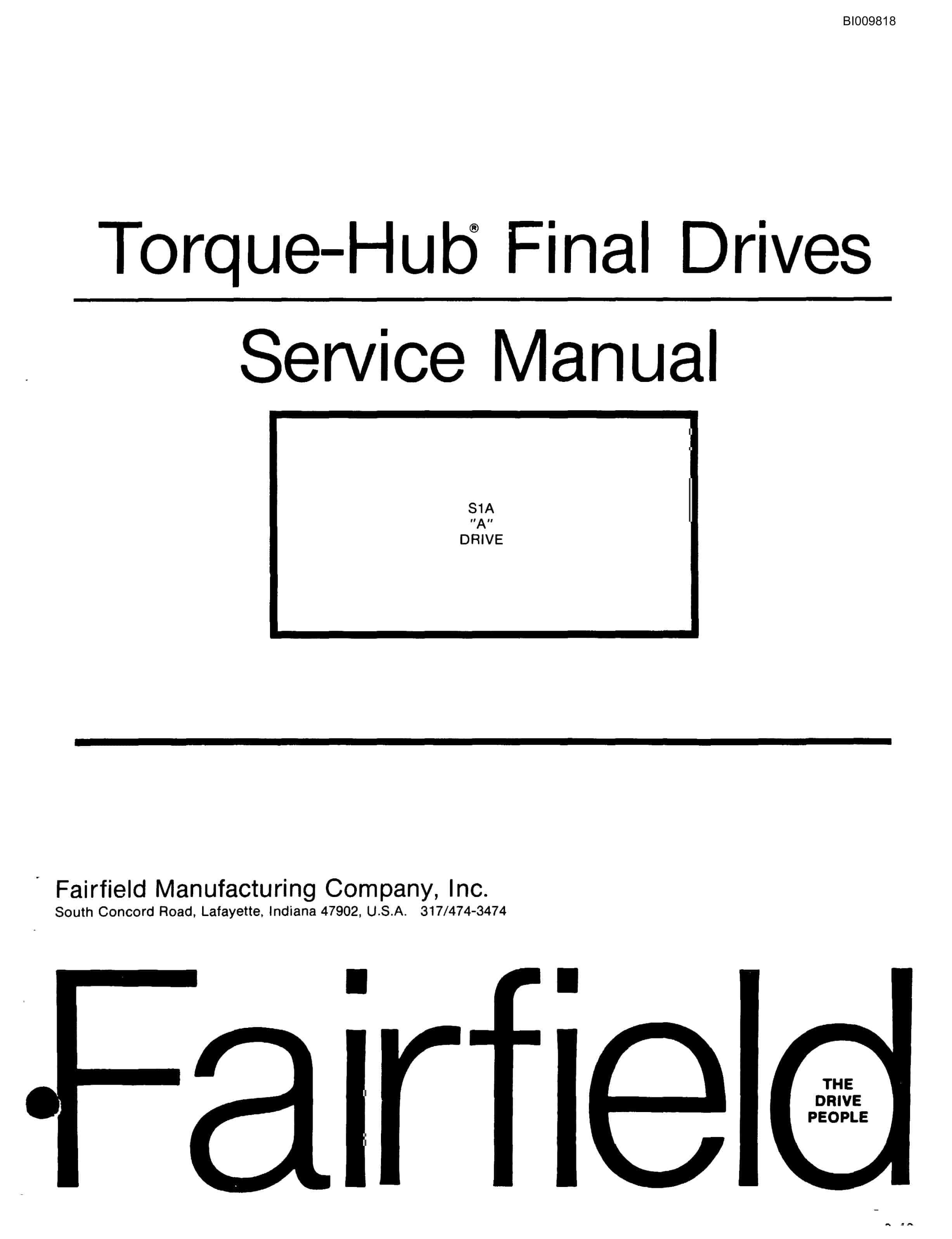 Bucyrus SCH5000 Self Contained Hydraulic Track Drill Parts Catalog BI009818-3