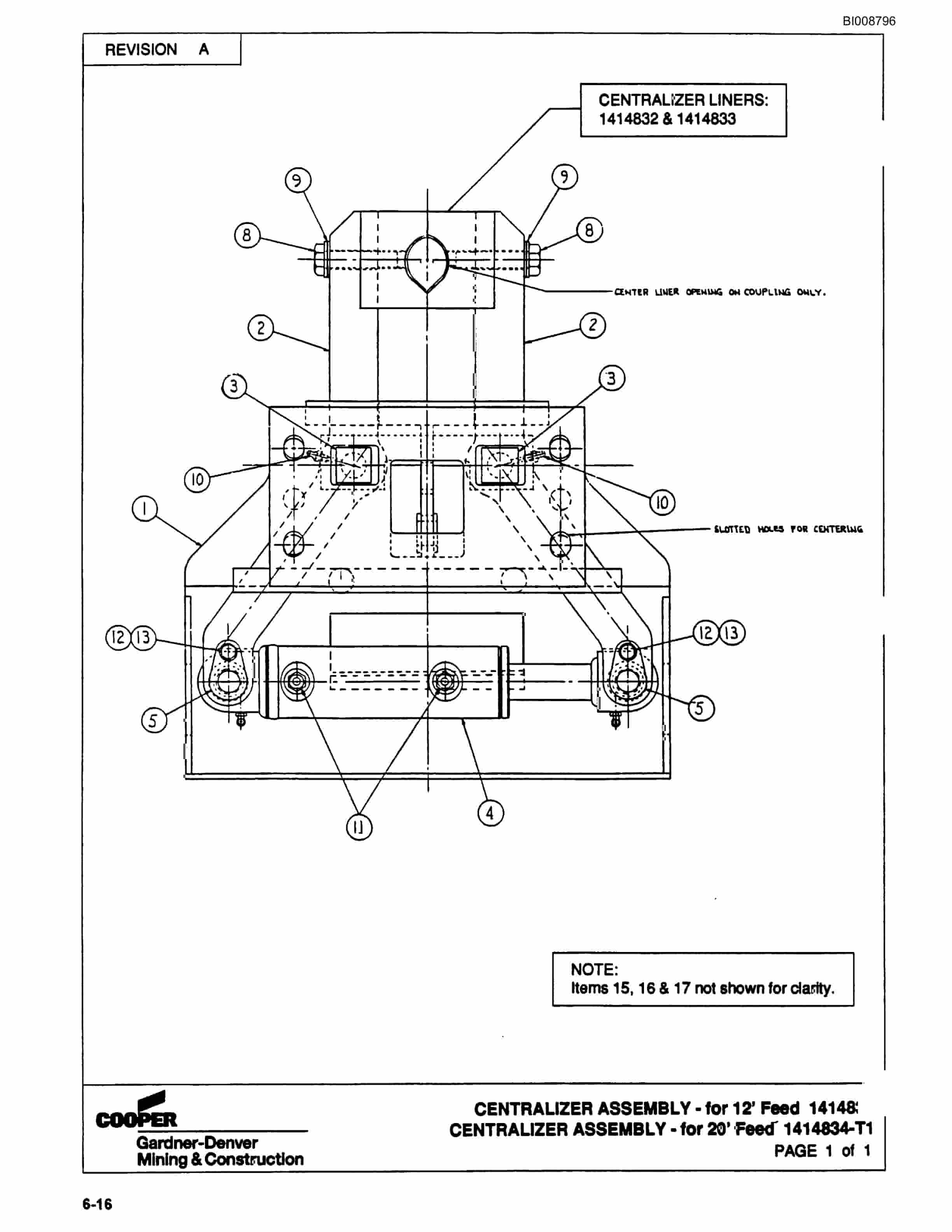 Bucyrus SCH5000CL Hydra-Trac Parts Catalog BI008796-2