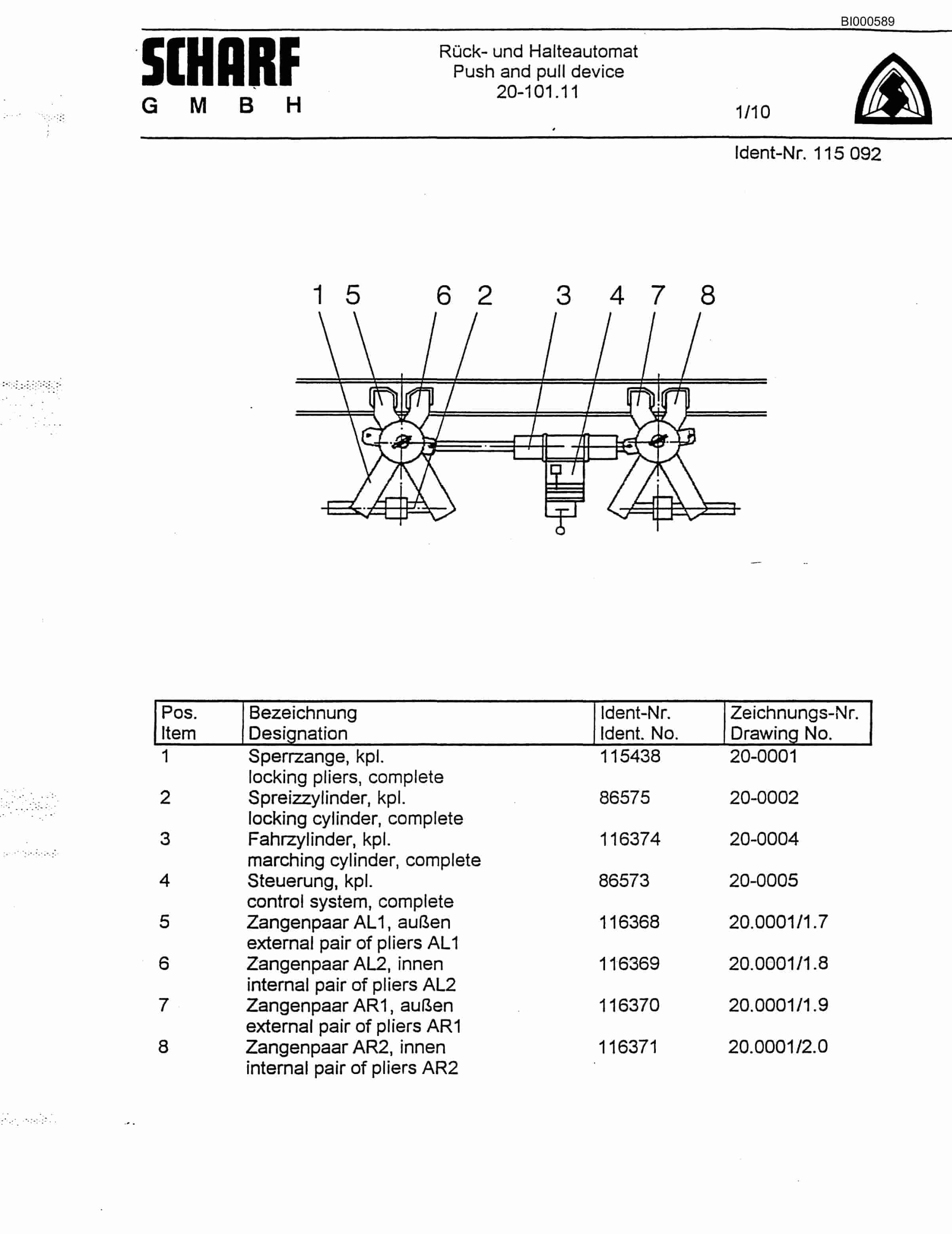 Bucyrus Scharf Monorall System Technical Manual BI000589-2