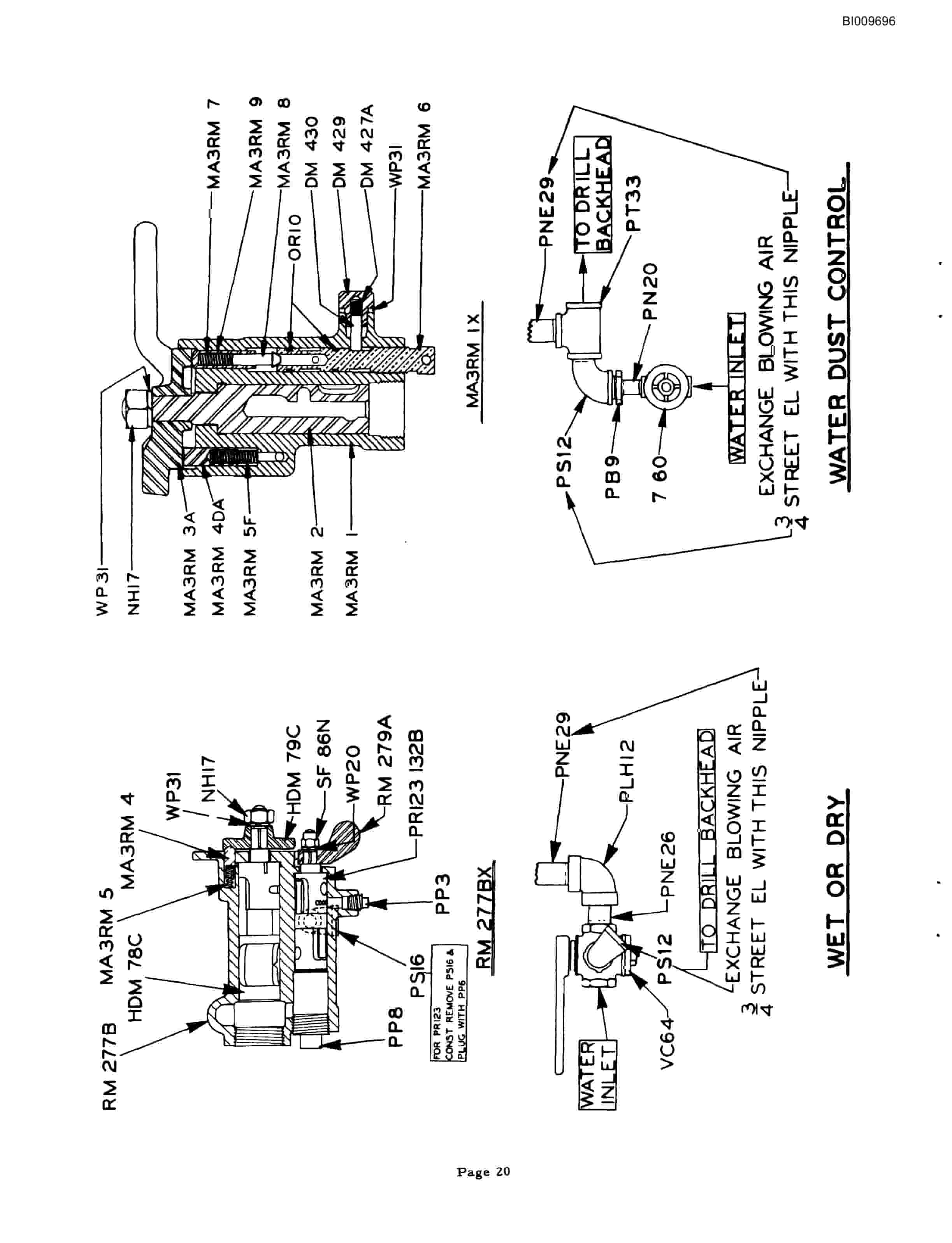 Bucyrus SF-7 Automatic Screw Feeds Parts Catalog BI009696-3
