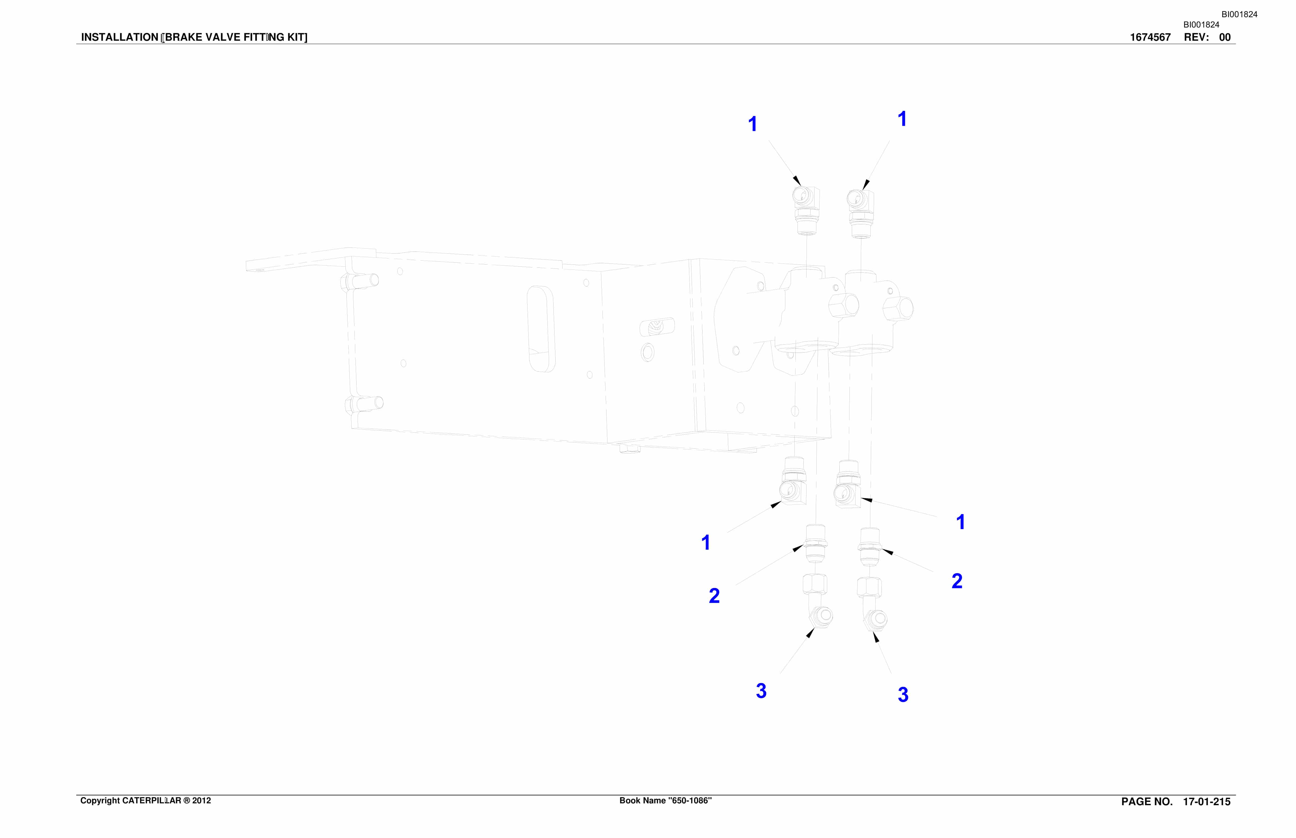 Bucyrus SH650 D Roof Support Carrier Parts Catalog BI001824-3