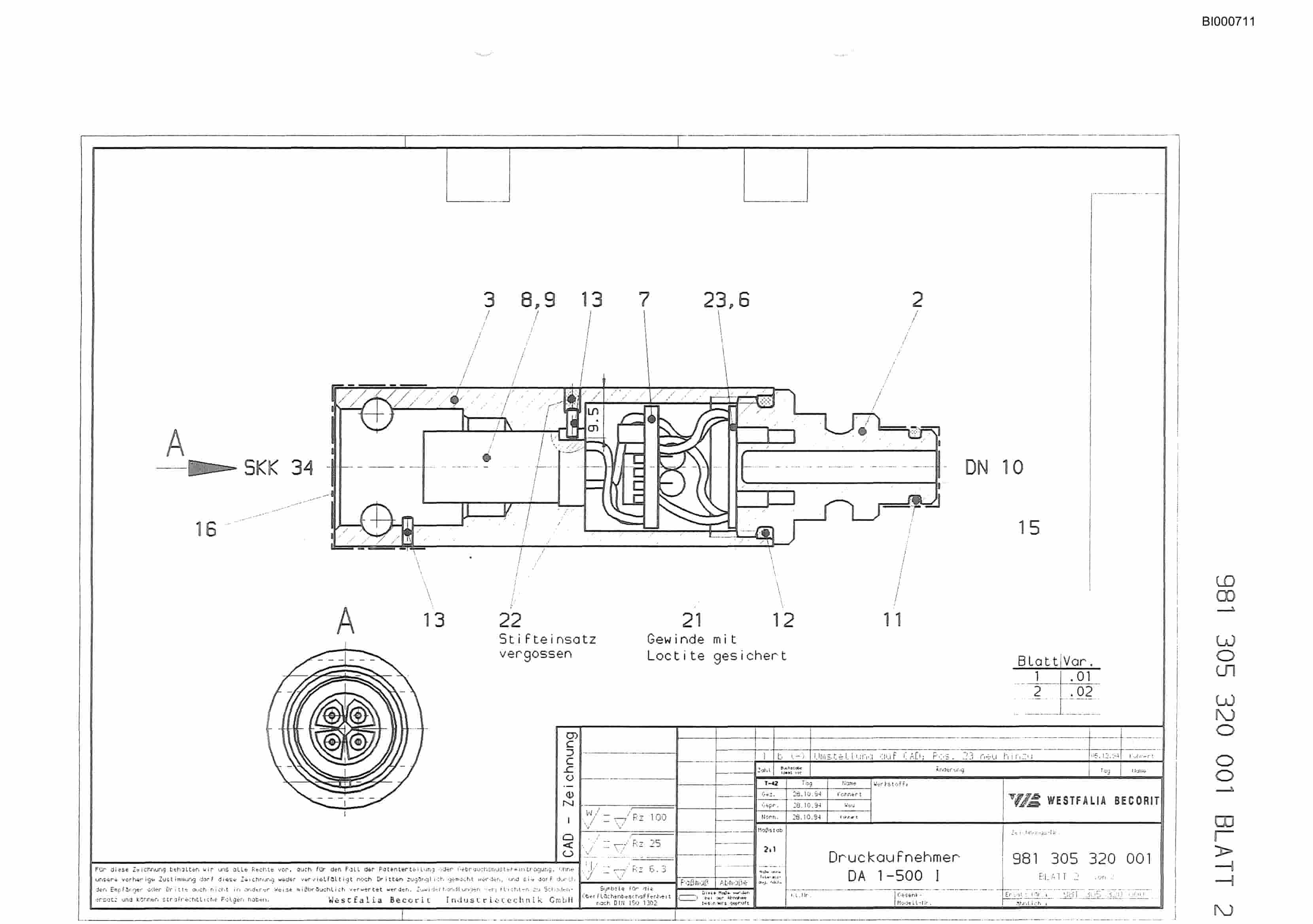 Bucyrus Shield Support G839 - 17.5 Parts Catalog BI000711-5