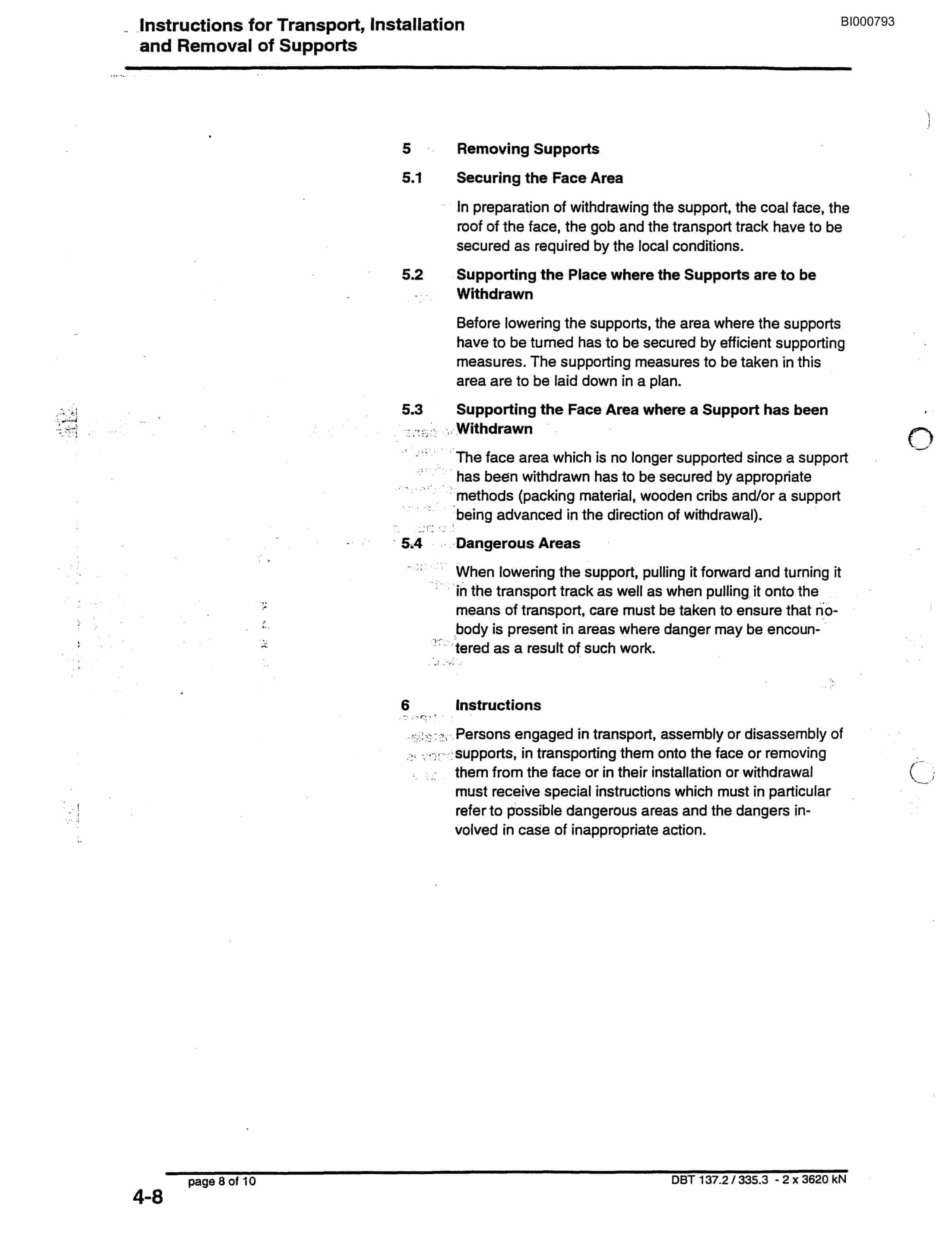Bucyrus Shield Support Technical Manual BI000793-3