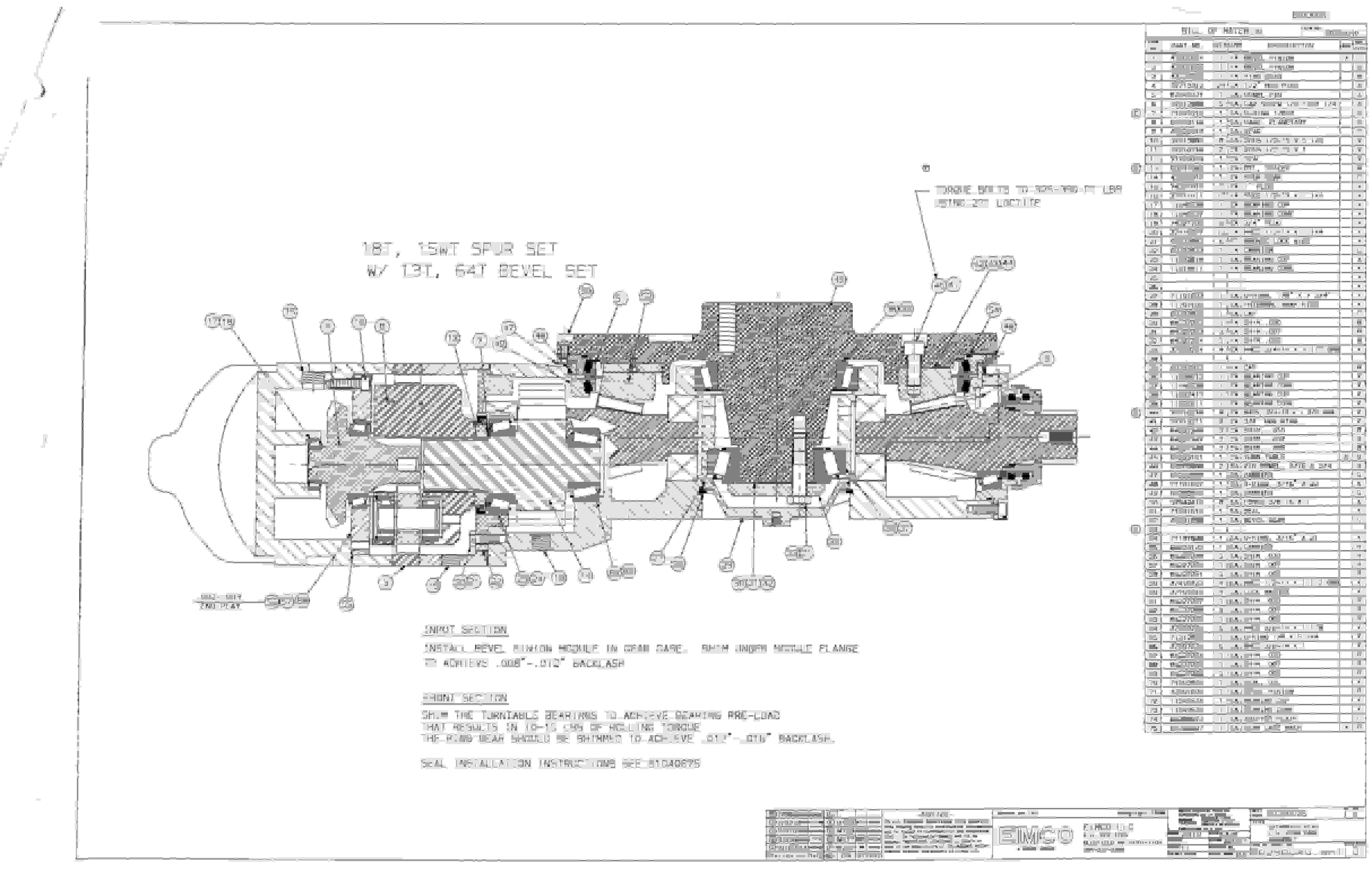 Bucyrus SHM Dash One Parts Catalog BI000061-2
