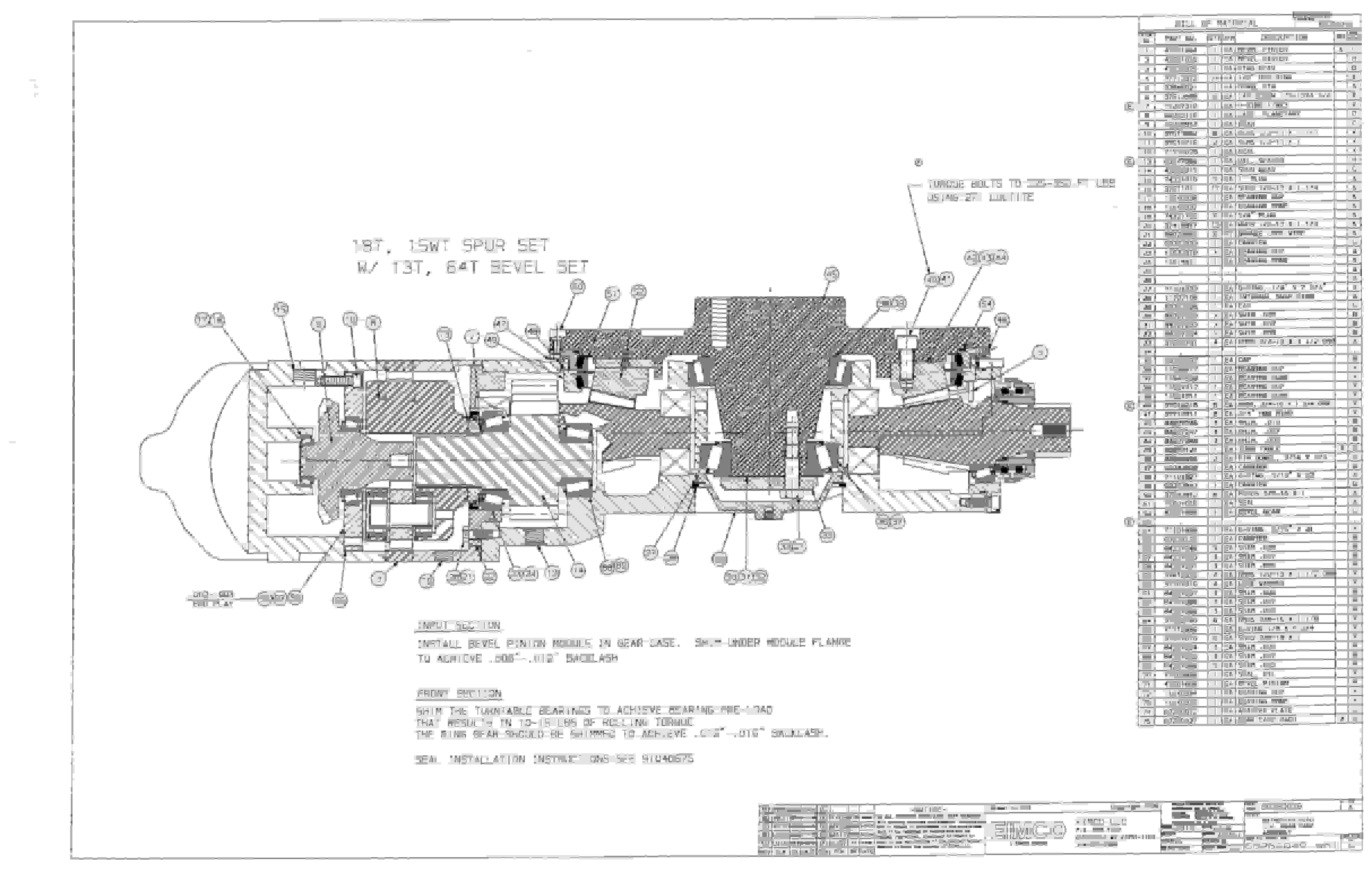Bucyrus SHM Dash One Parts Catalog BI000209-2