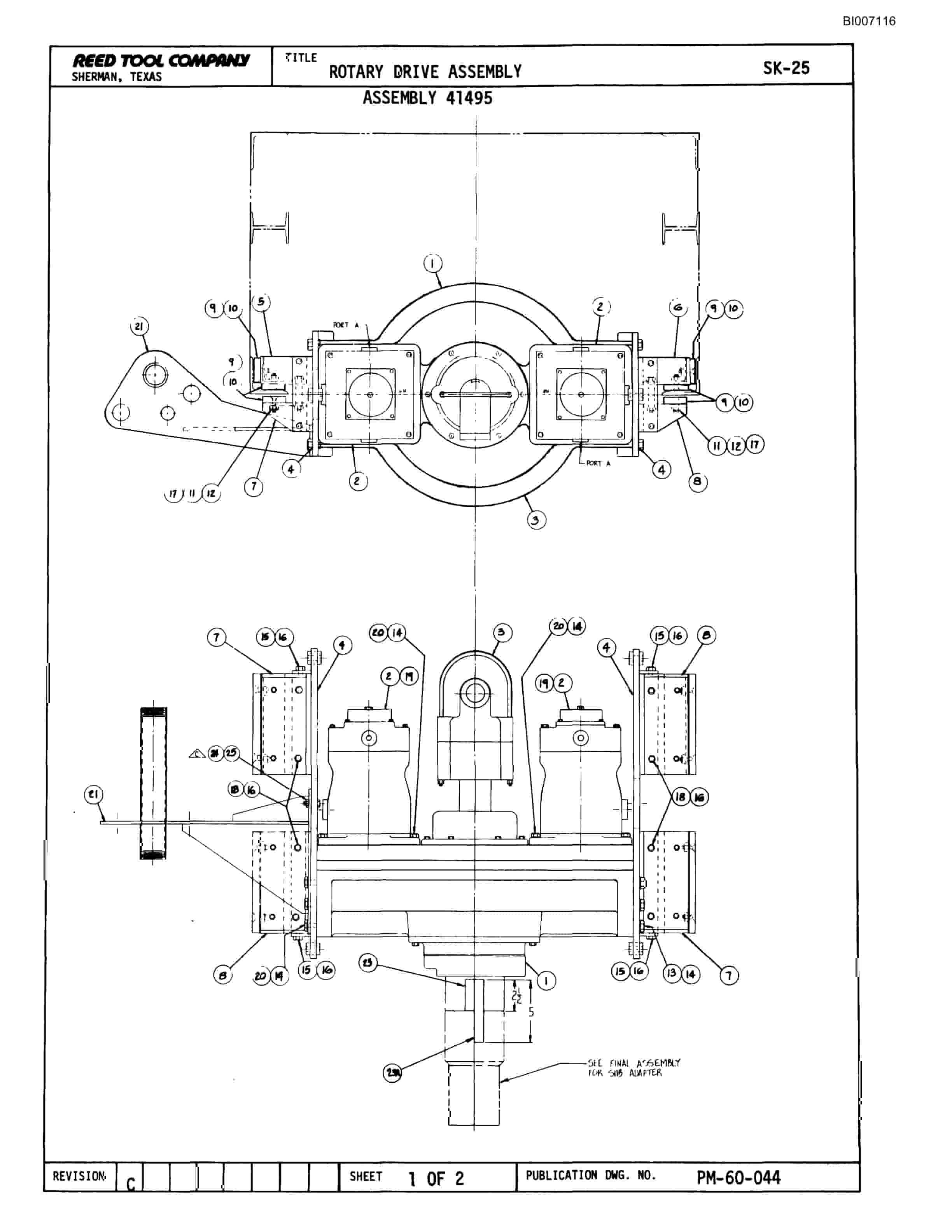 Bucyrus SK-25 Parts Catalog BI007116-2