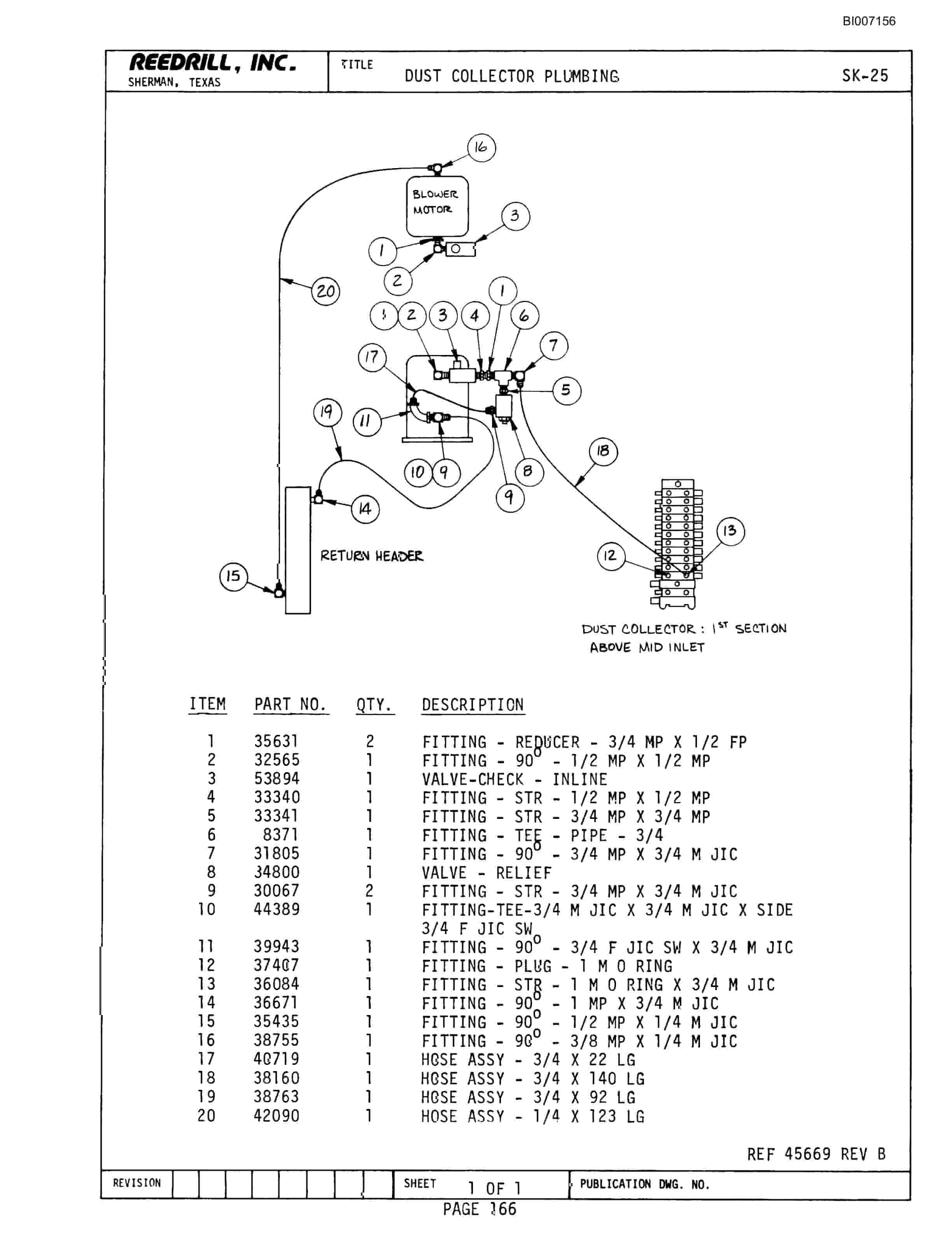 Bucyrus SK-25 Parts Catalog BI007156-4