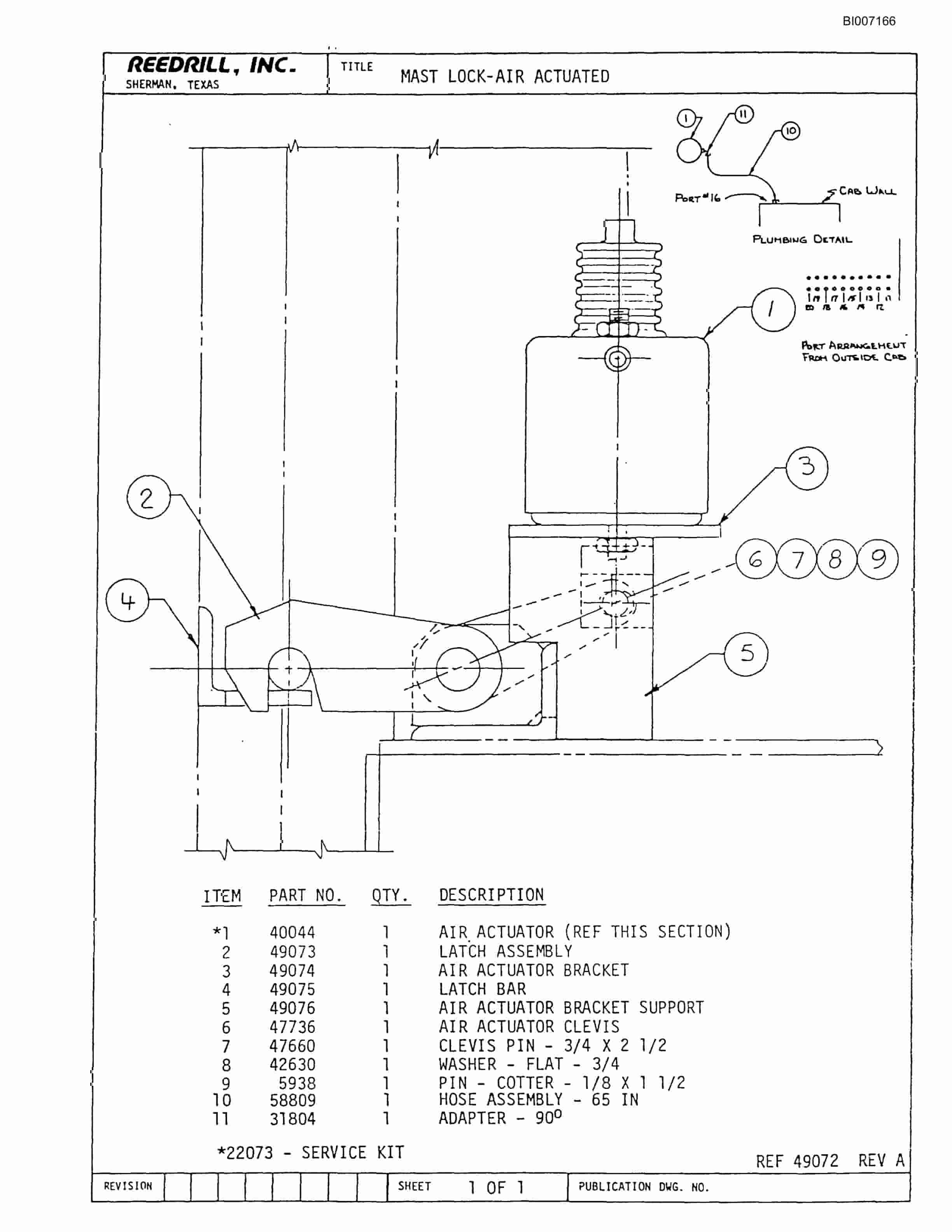 Bucyrus SK-25 Parts Catalog BI007166-3