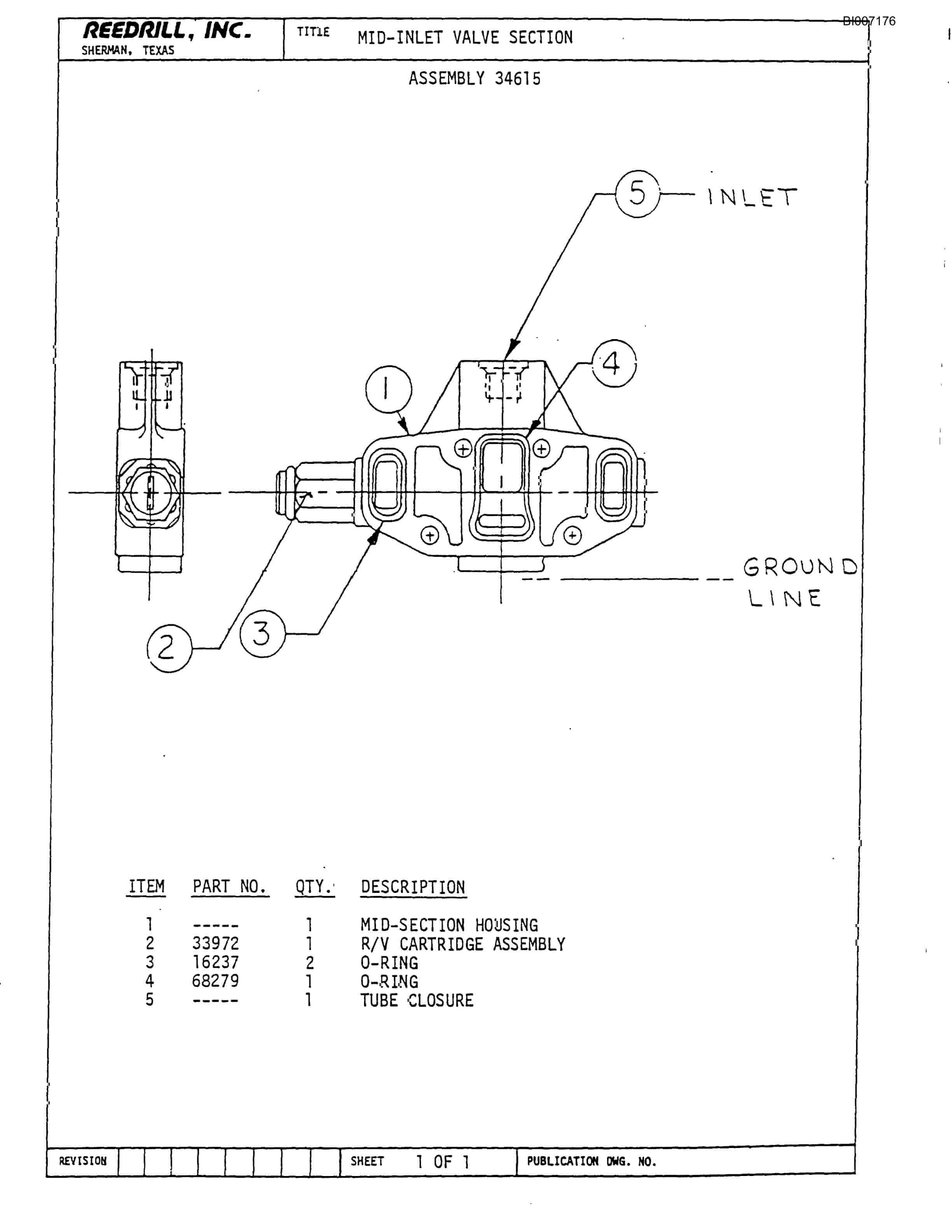 Bucyrus SK-25 Parts Catalog BI007176-4