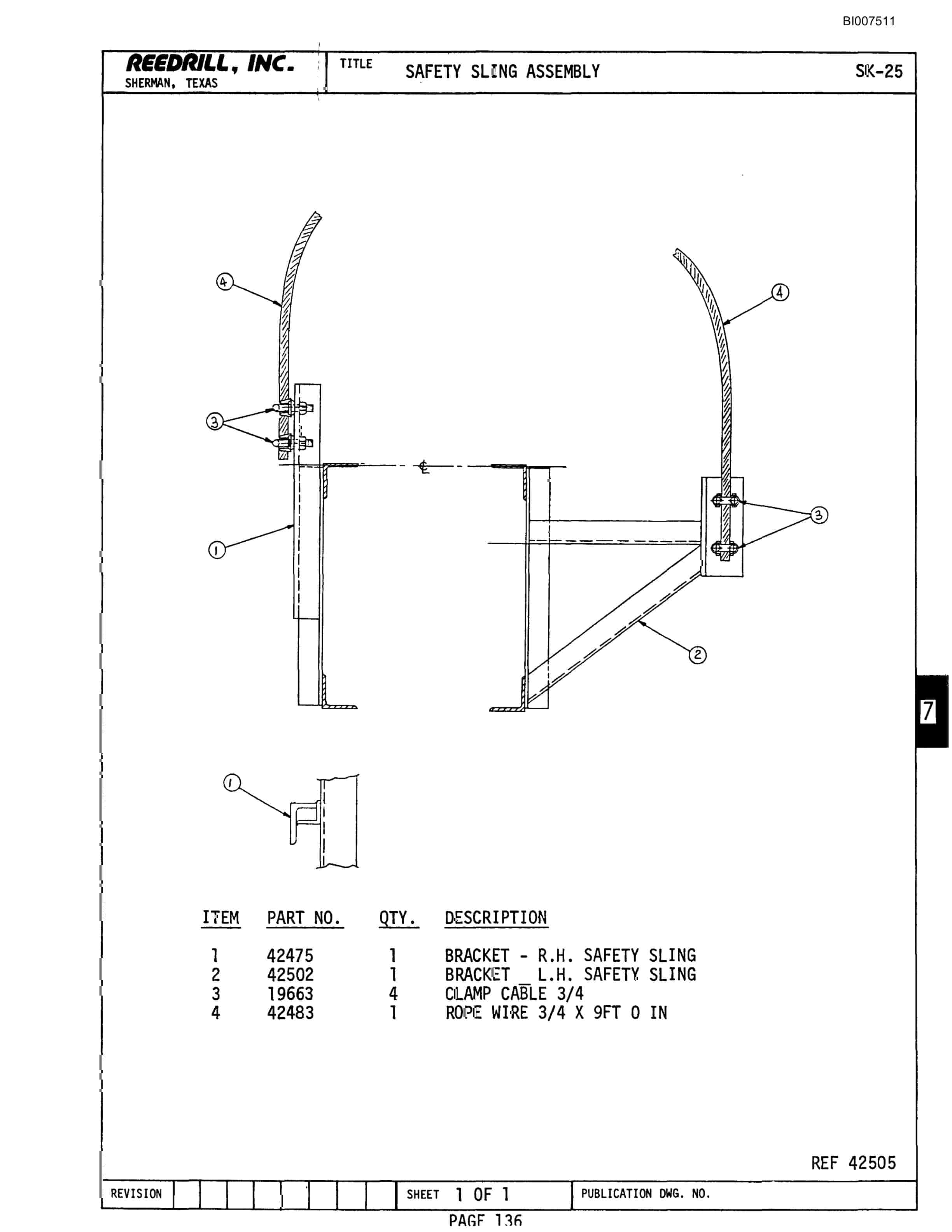 Bucyrus SK-25 Parts Catalog BI007511-2
