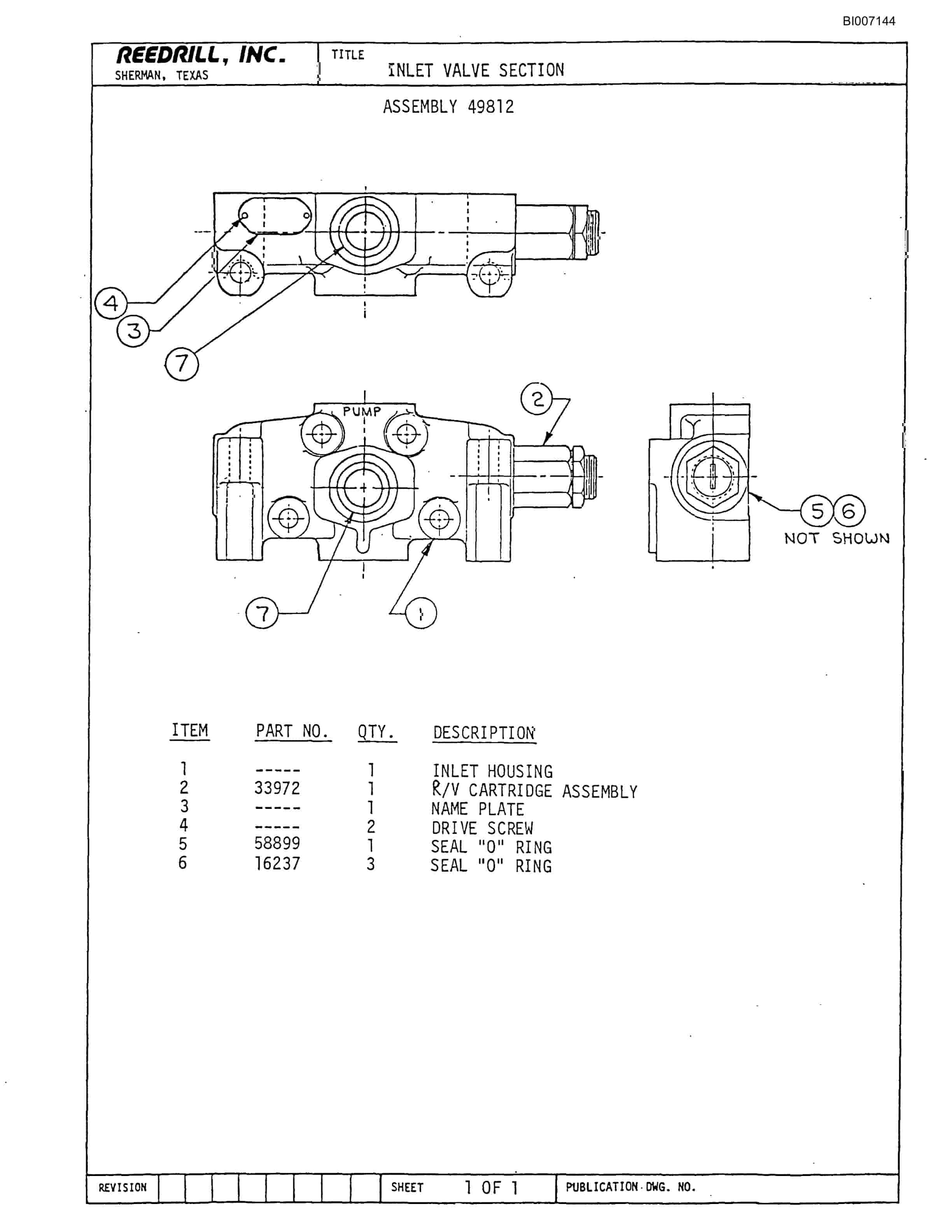 Bucyrus SK-25HP Parts Catalog BI007144-3