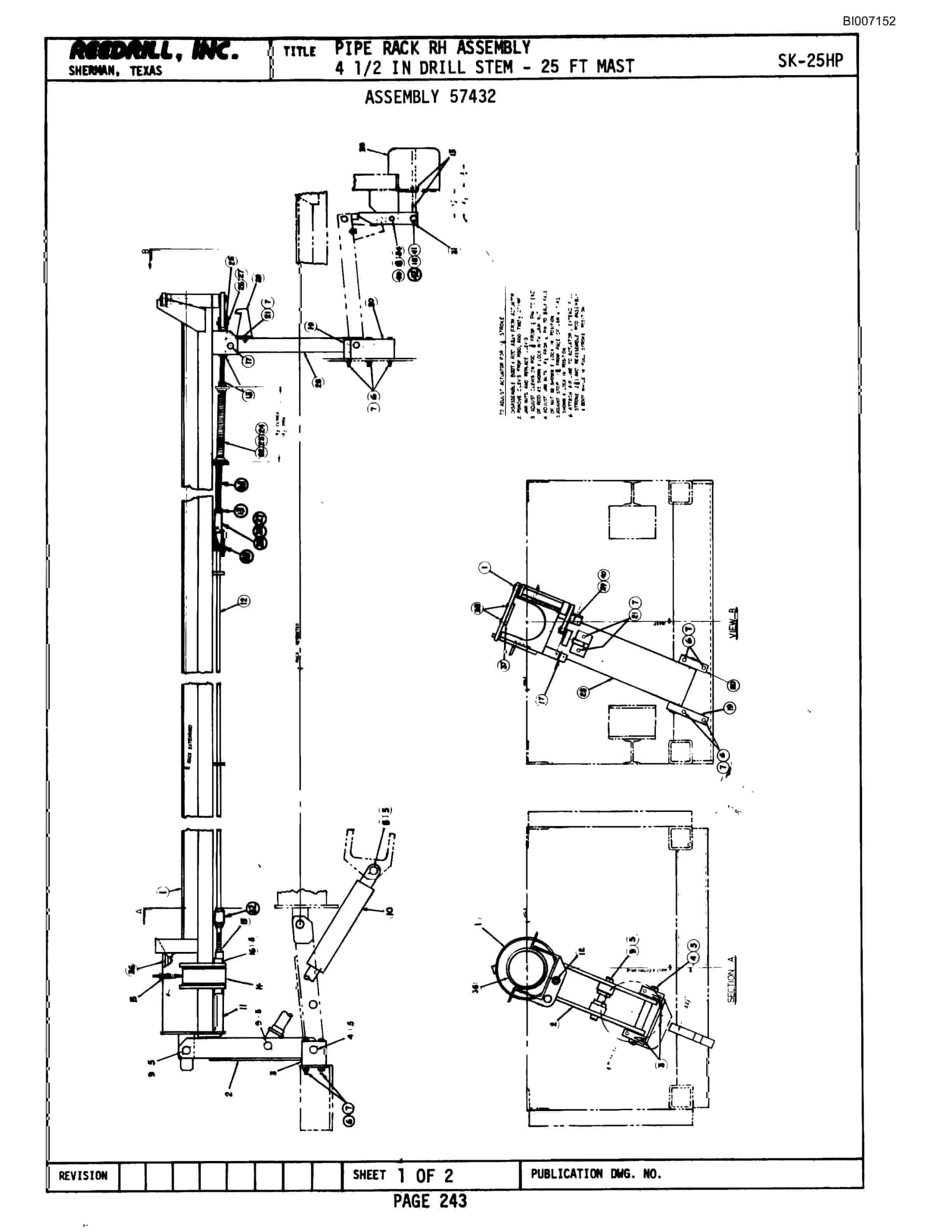 Bucyrus SK-25HP Parts Catalog BI007152-5