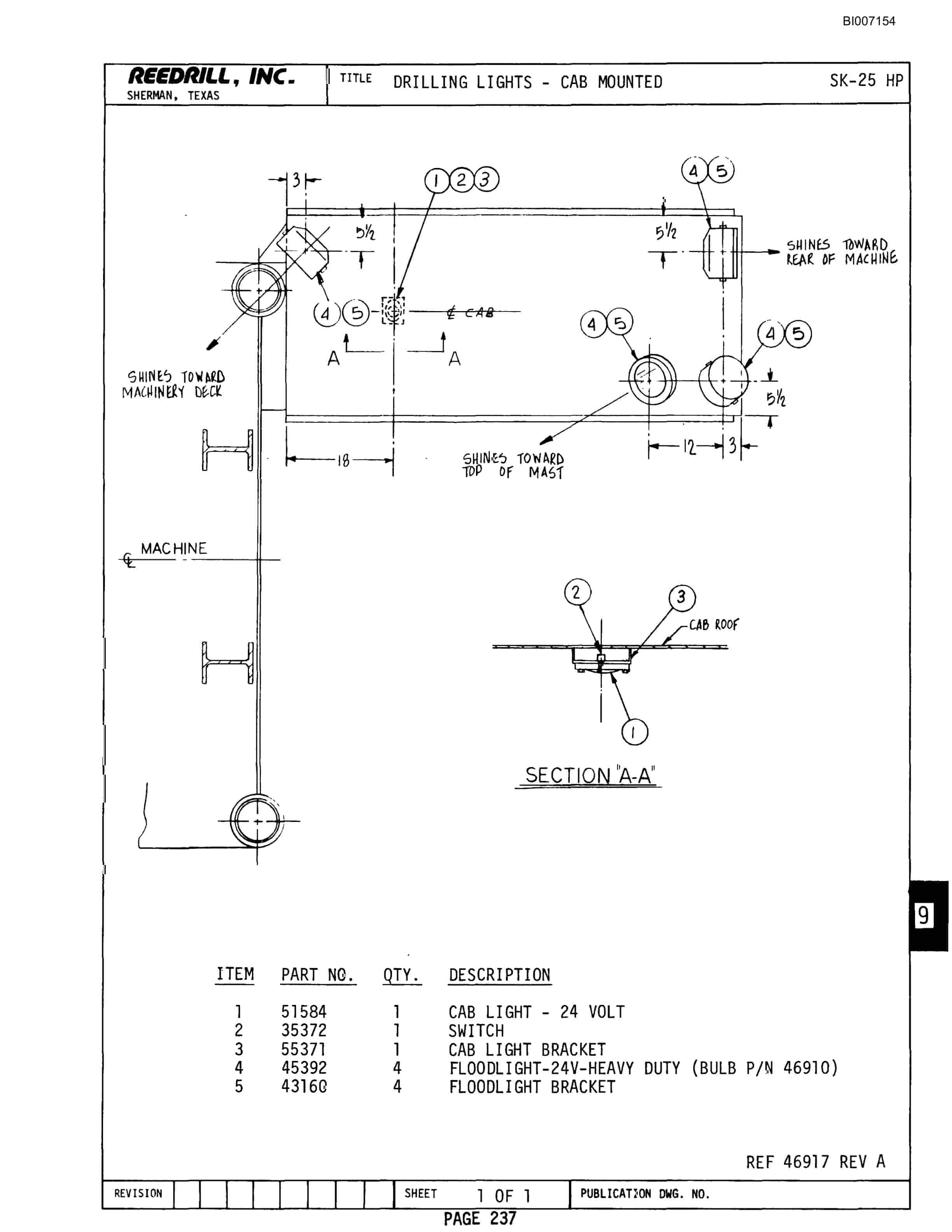 Bucyrus SK-25HP Parts Catalog BI007154-4
