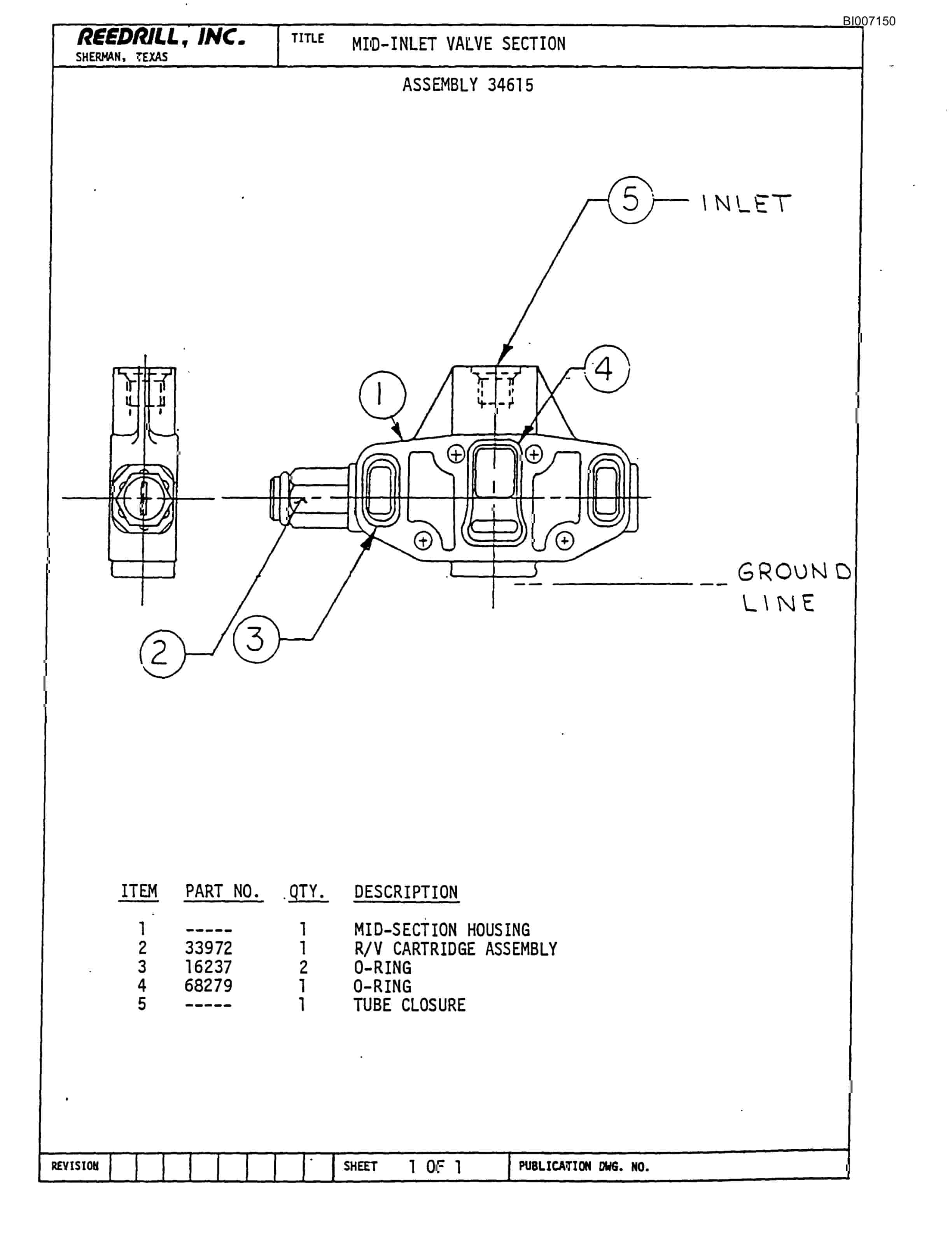 Bucyrus SK-25HR Parts Catalog BI007150-4