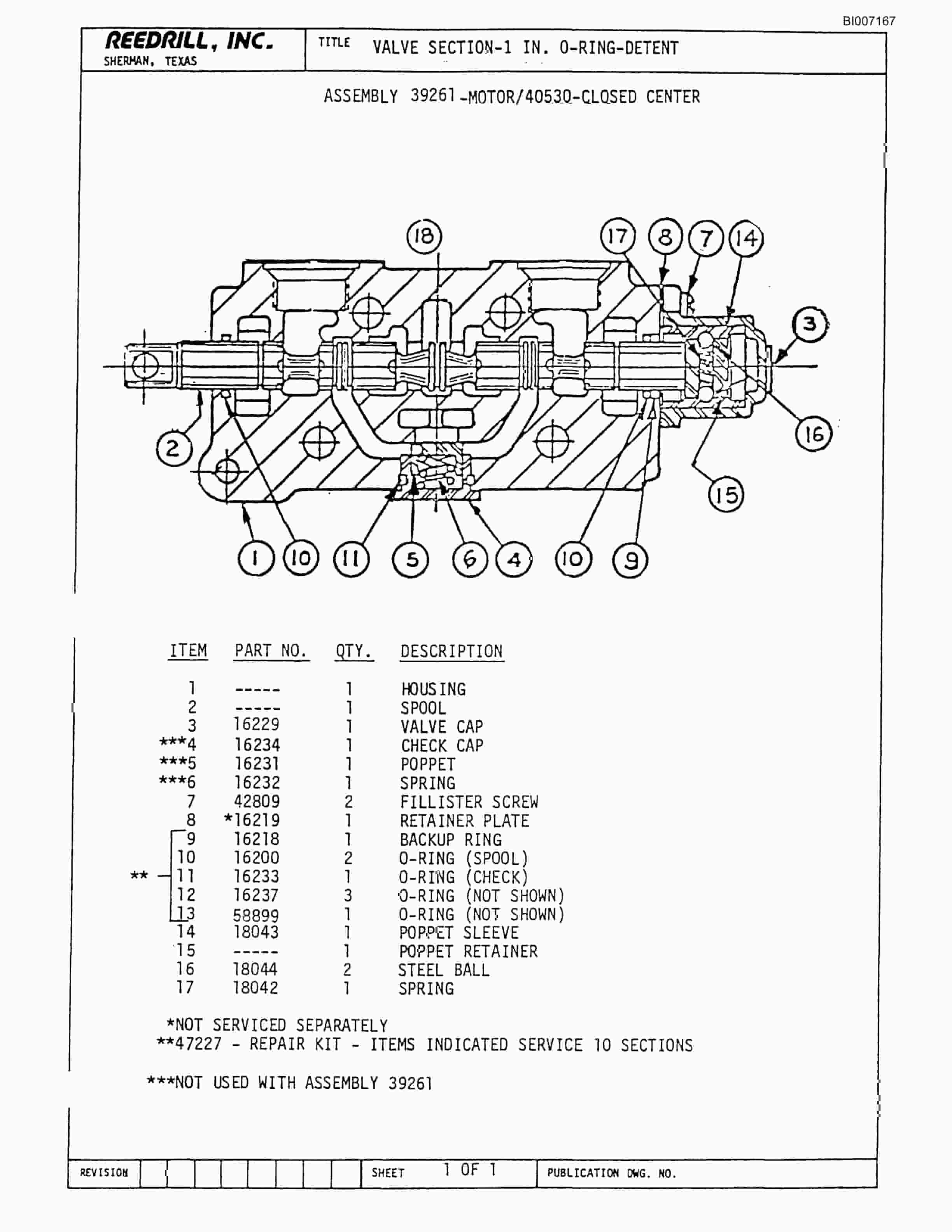 Bucyrus SK-35 High Pressure Parts Catalog BI007167-4