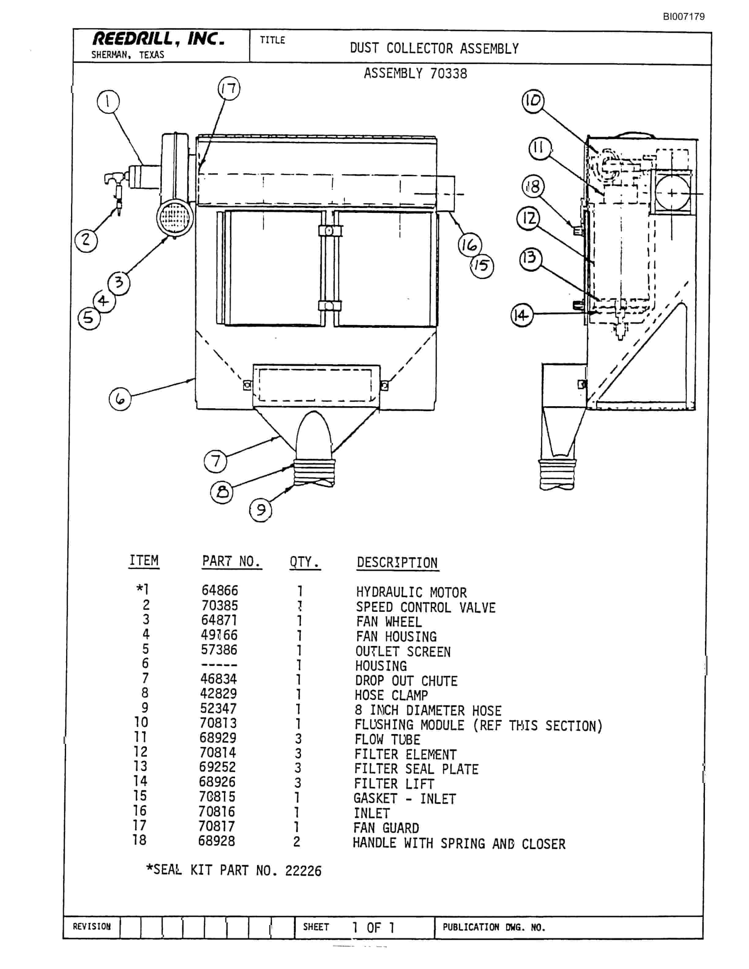 Bucyrus SK-35 High Pressure Parts Catalog BI007179-2