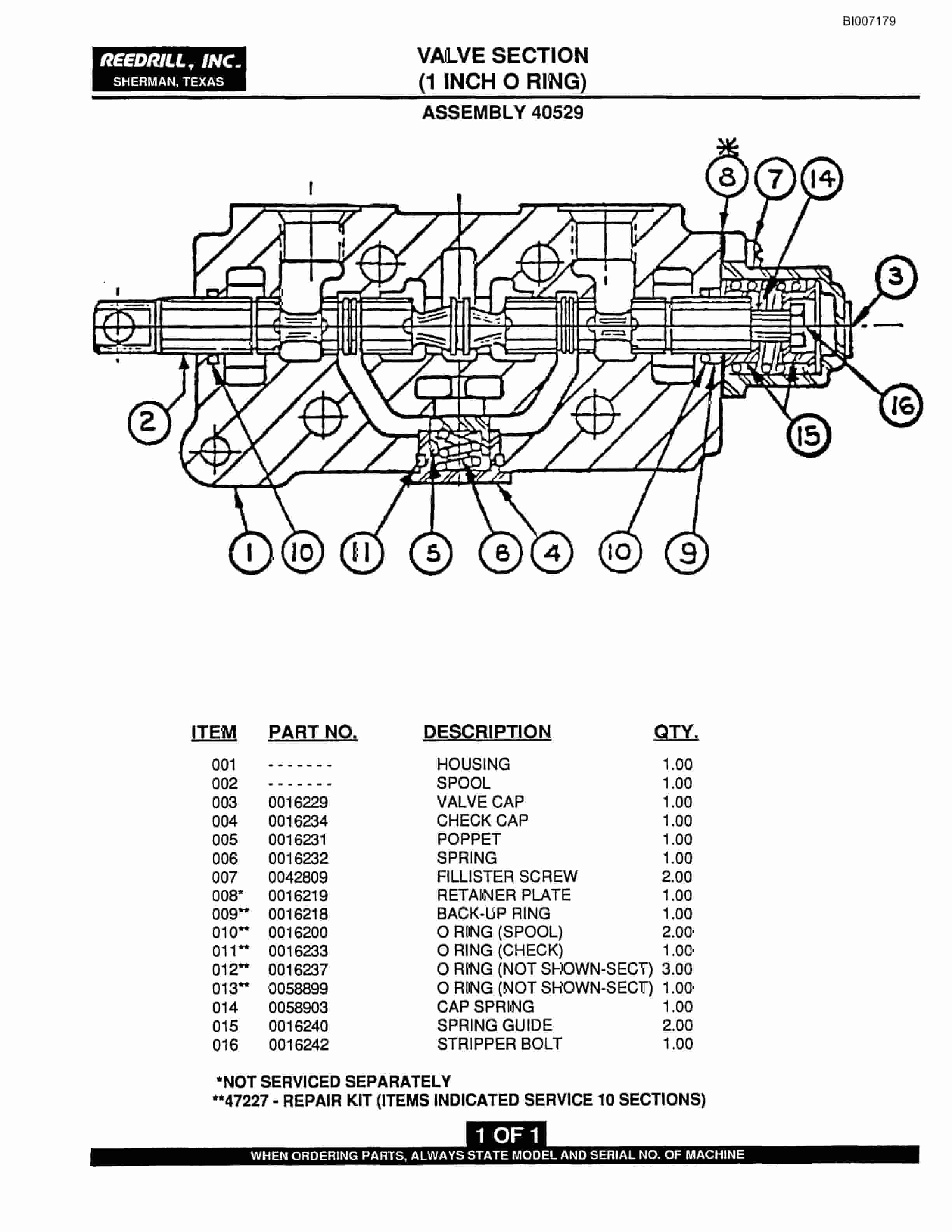 Bucyrus SK-35 High Pressure Parts Catalog BI007179-4
