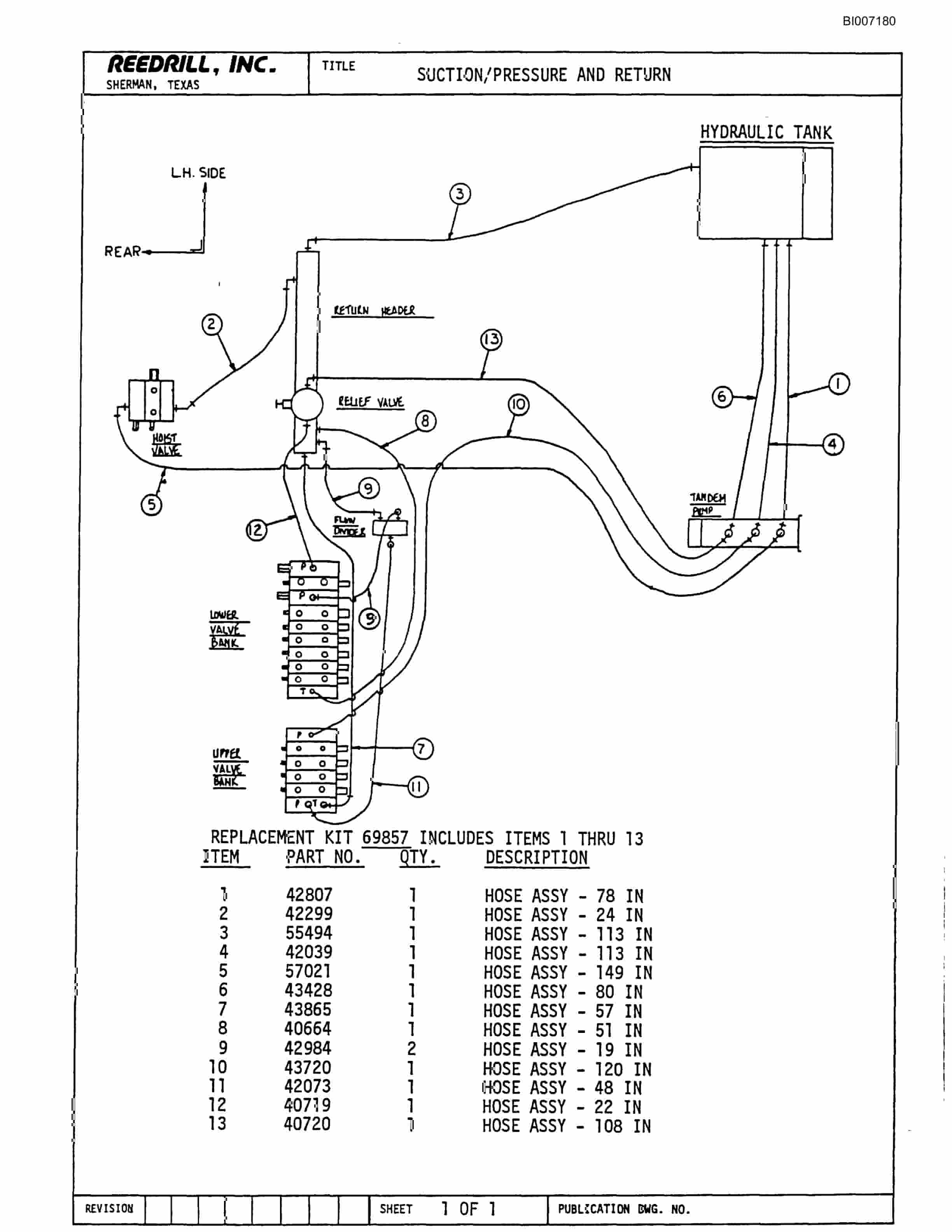 Bucyrus SK-35 High Pressure Parts Catalog BI007180-5