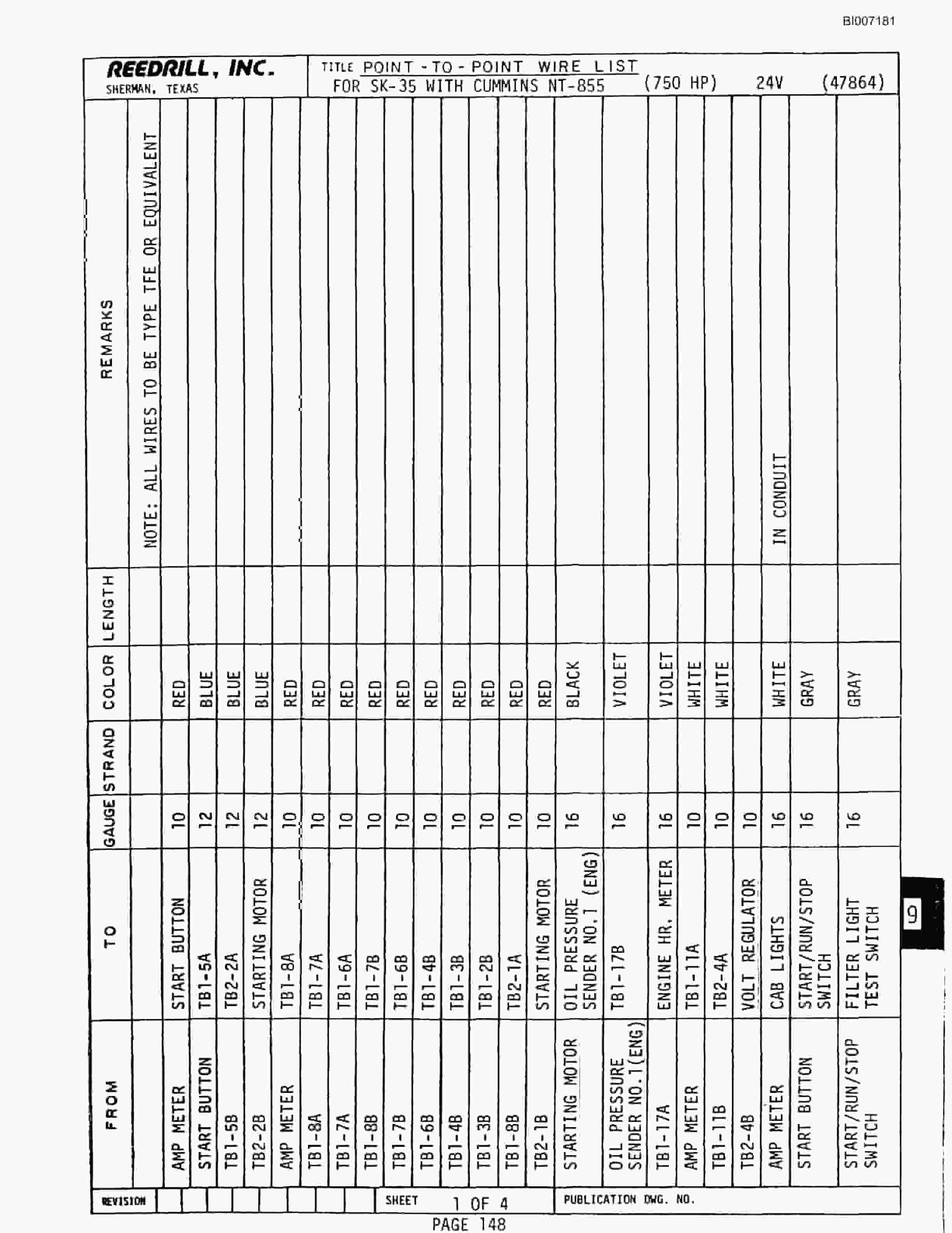 Bucyrus SK-35 High Pressure Parts Catalog BI007181-4