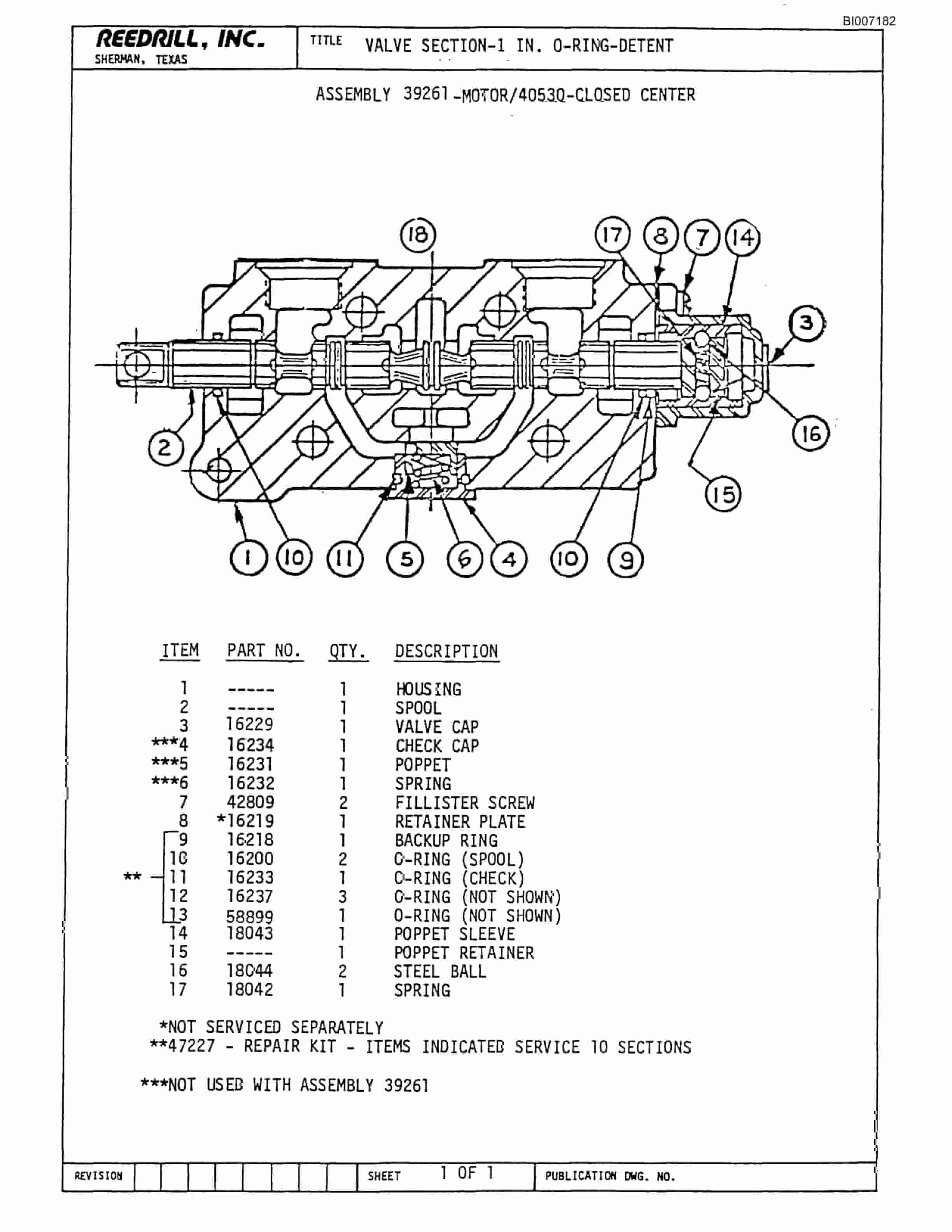 Bucyrus SK-35 High Pressure Parts Catalog BI007182-4