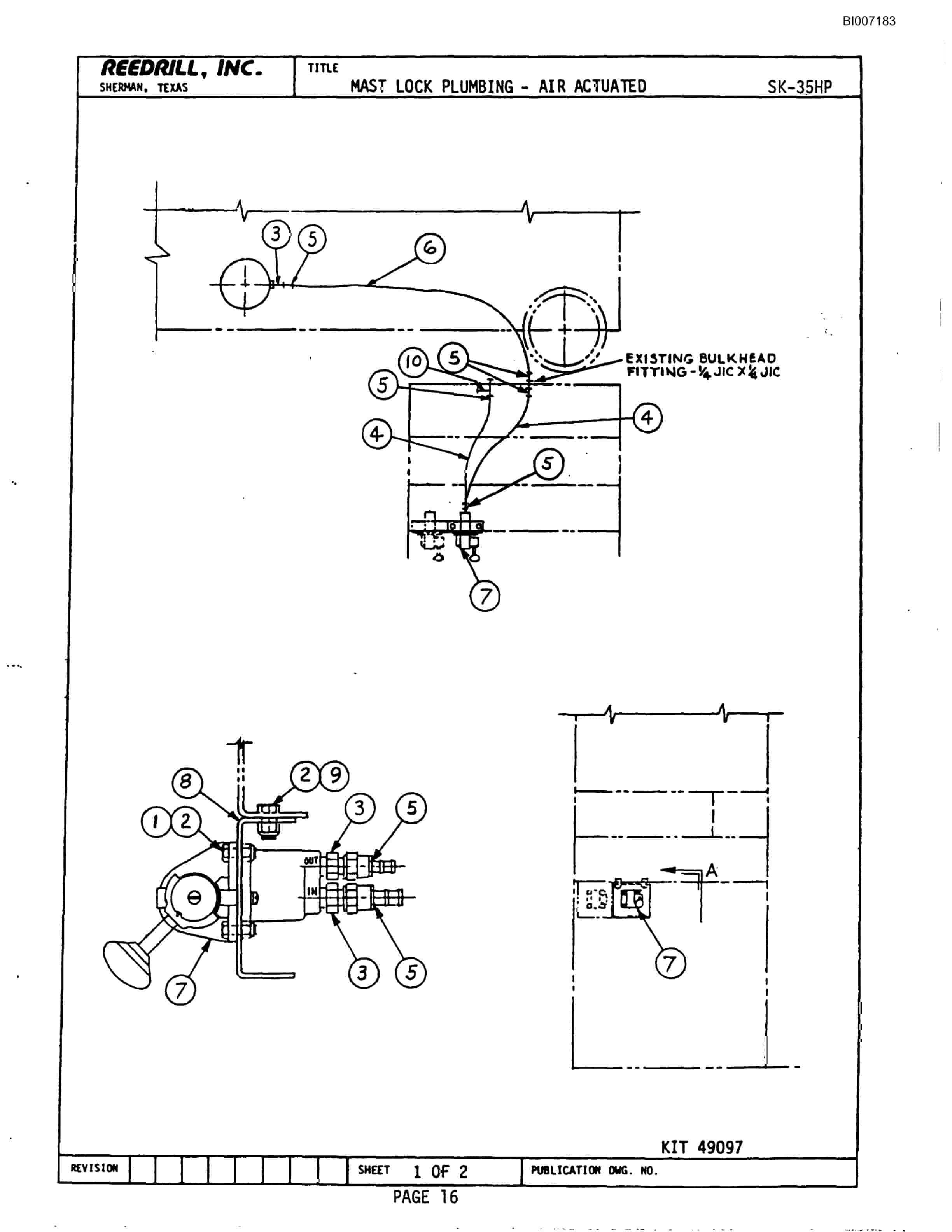 Bucyrus SK-35 High Pressure Parts Catalog BI007183-5