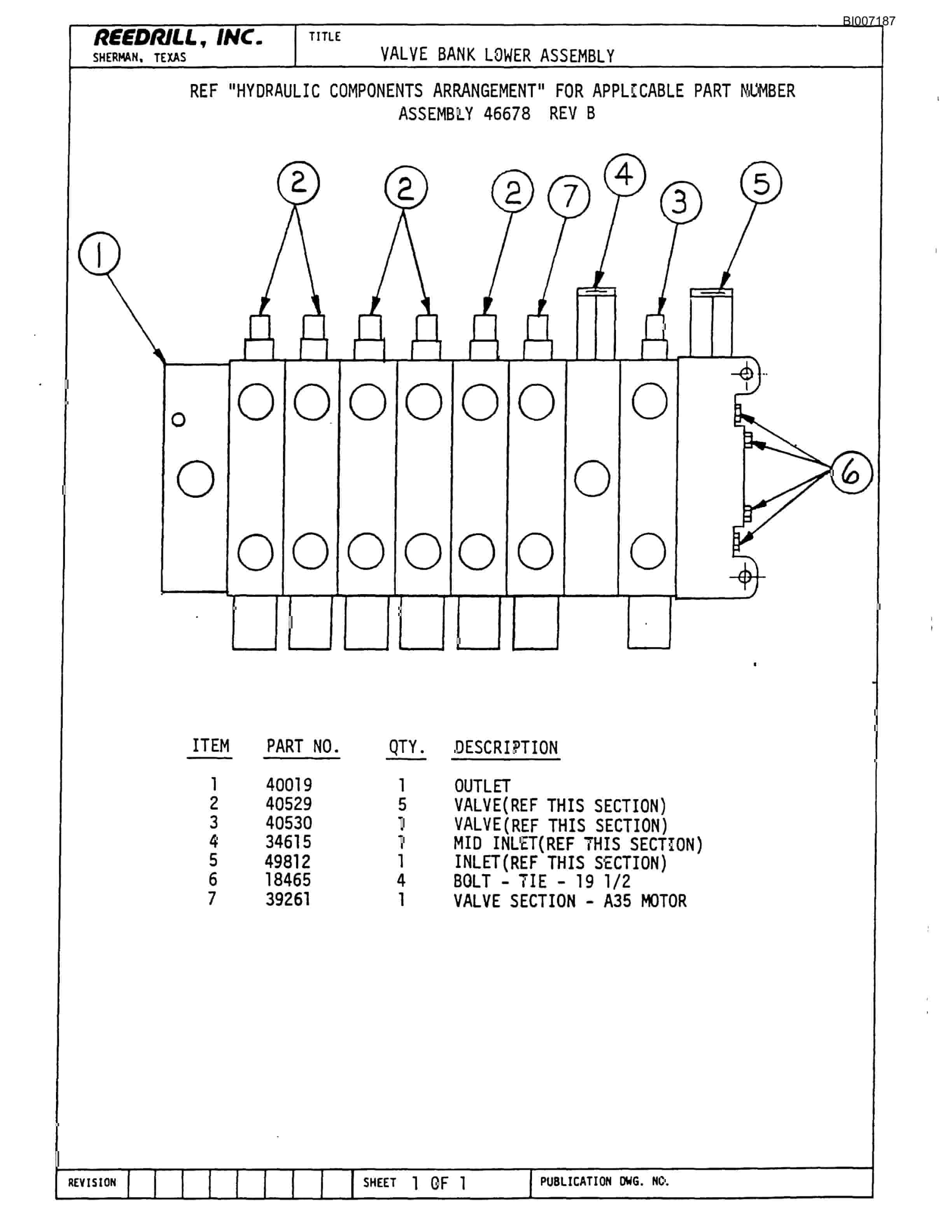Bucyrus SK-35 High Pressure Parts Catalog BI007187-4
