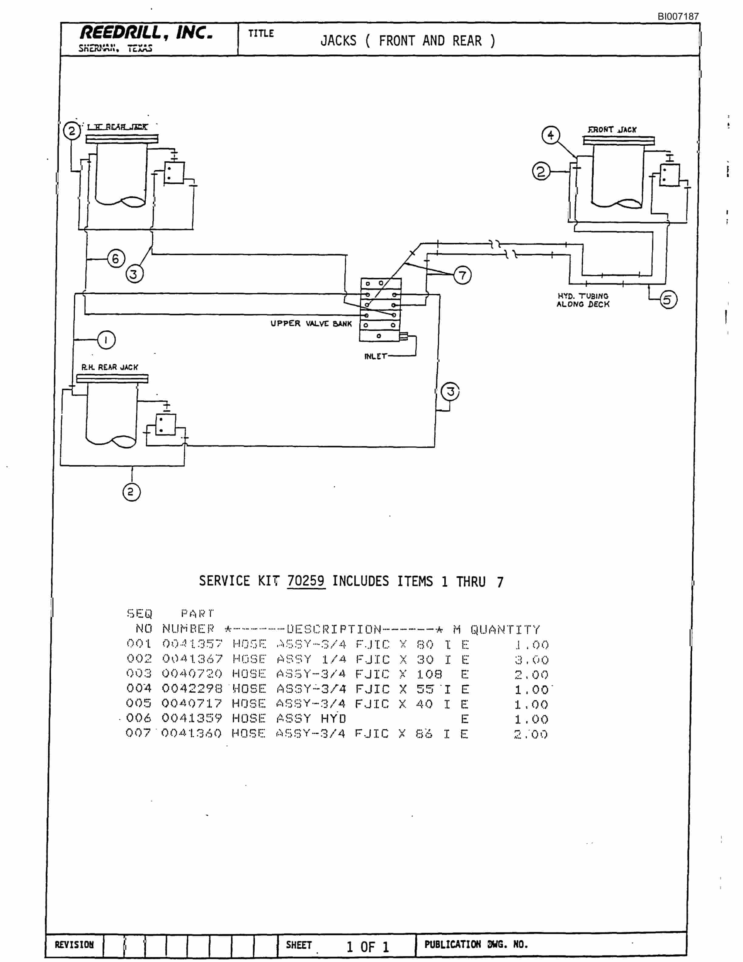 Bucyrus SK-35 High Pressure Parts Catalog BI007187-5