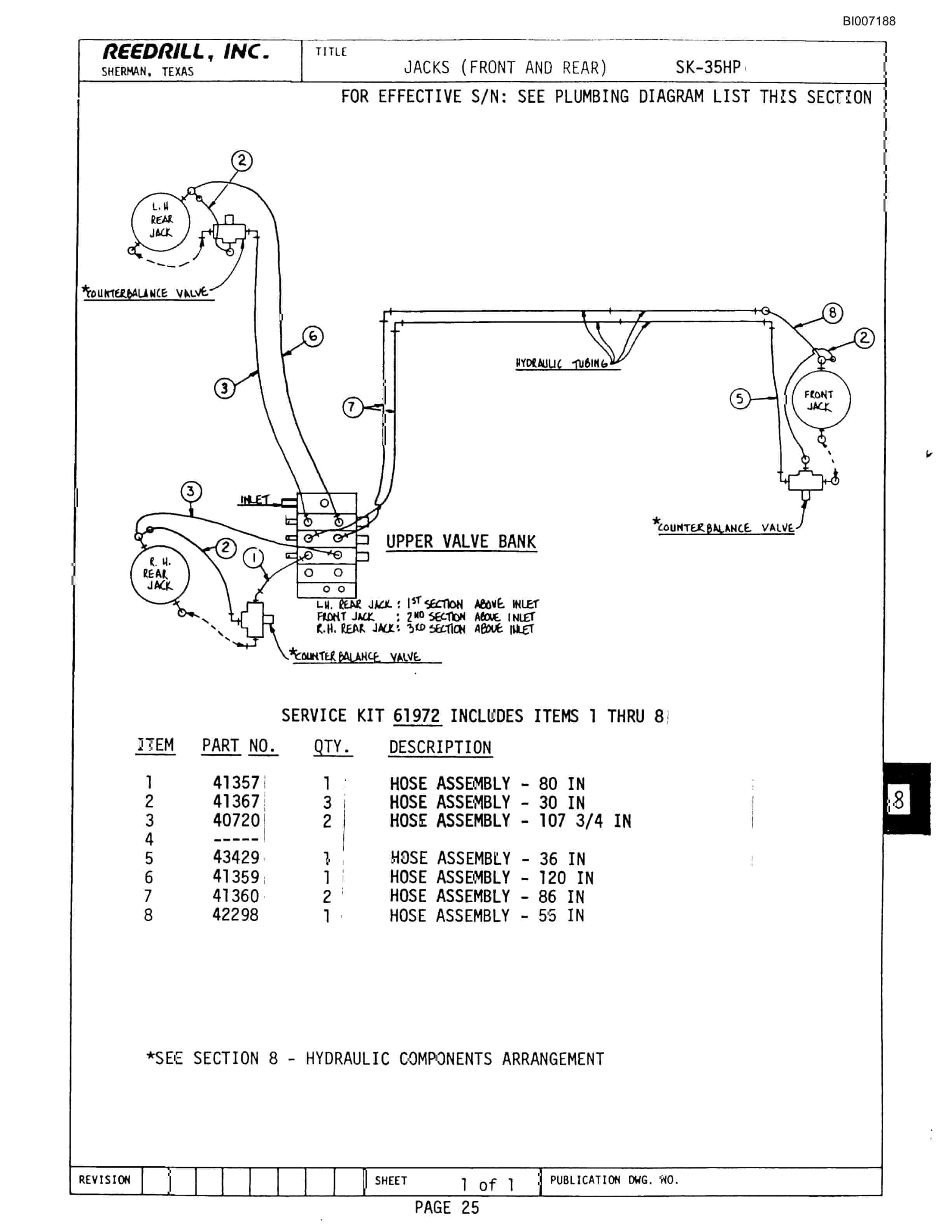 Bucyrus SK-35 High Pressure Parts Catalog BI007188-5