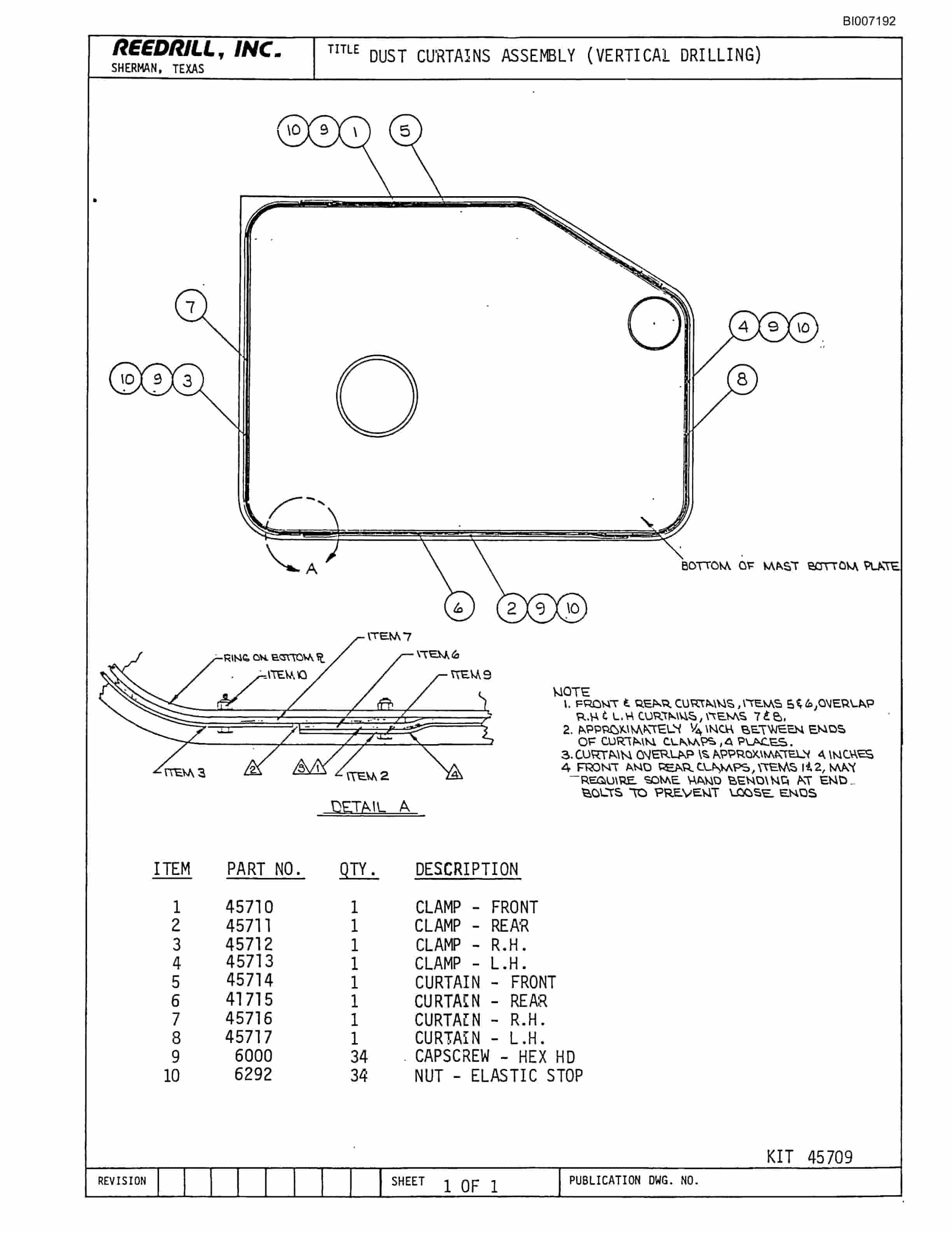 Bucyrus SK-35 High Pressure Parts Catalog BI007192-3