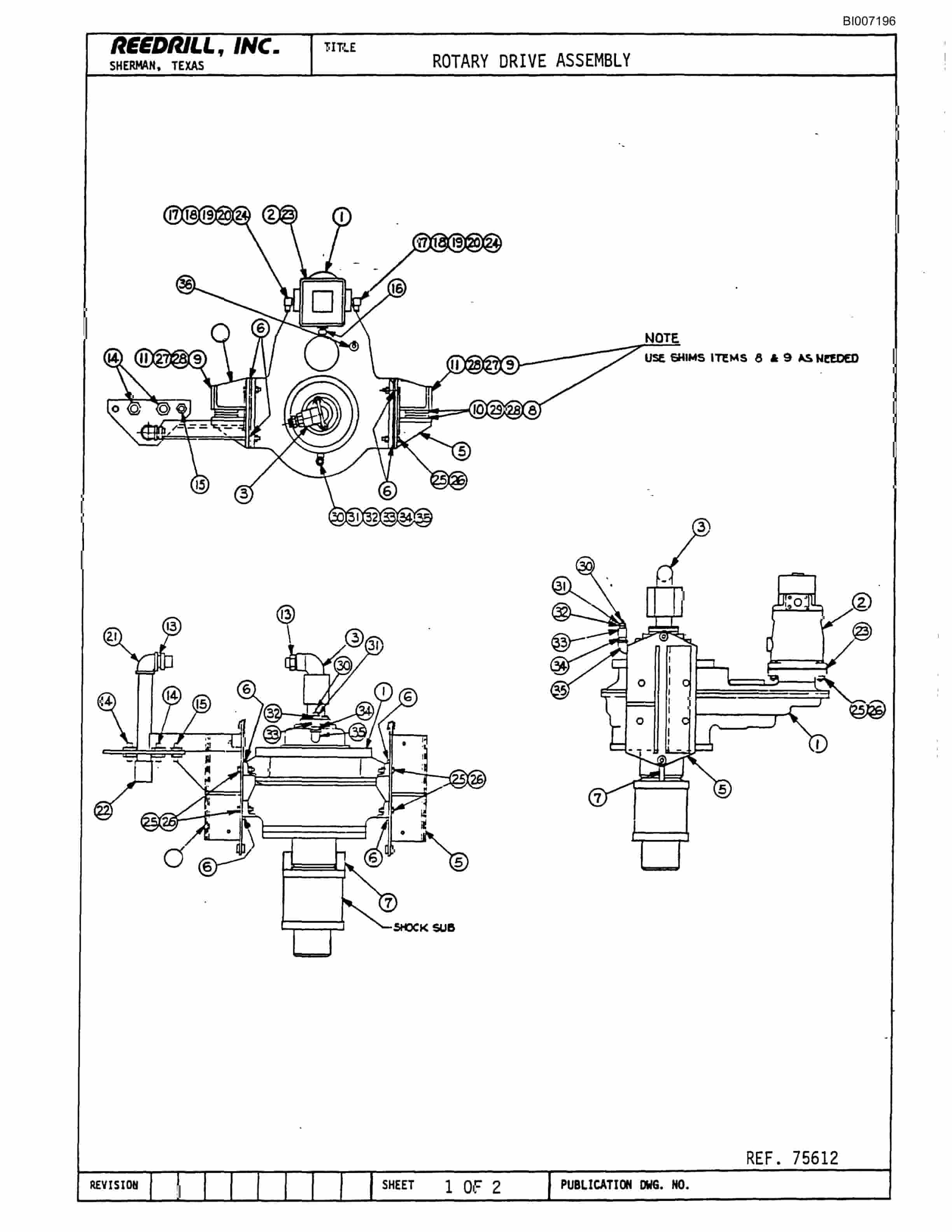 Bucyrus SK-35 High Pressure Parts Catalog BI007196-4