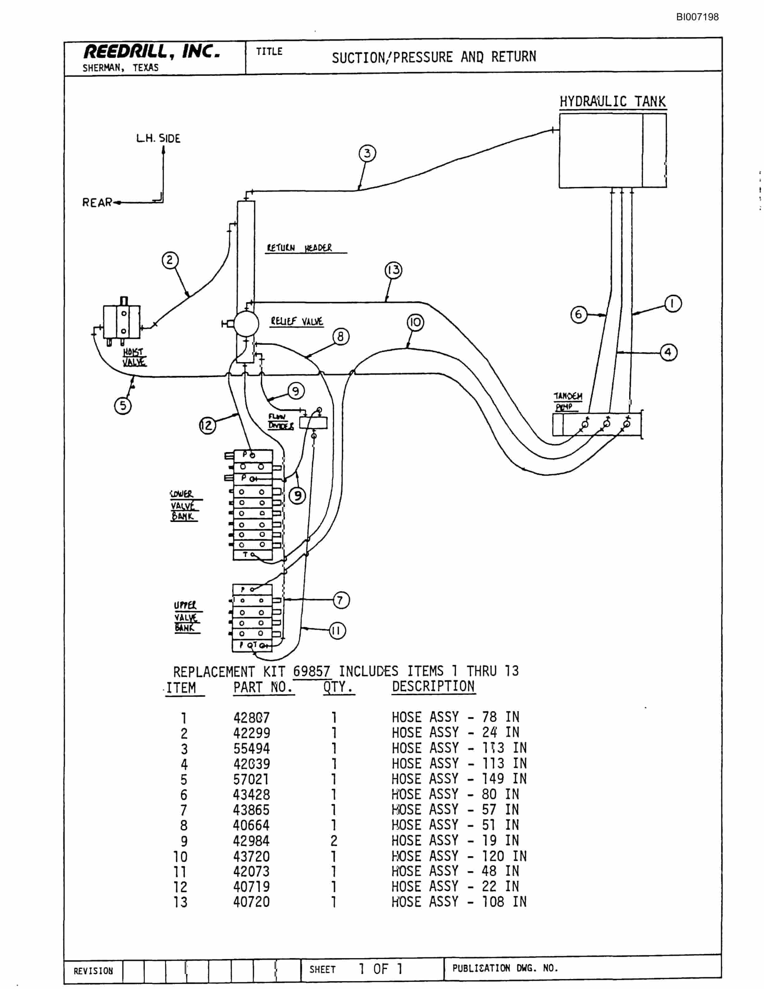 Bucyrus SK-35 High Pressure Parts Catalog BI007198-5