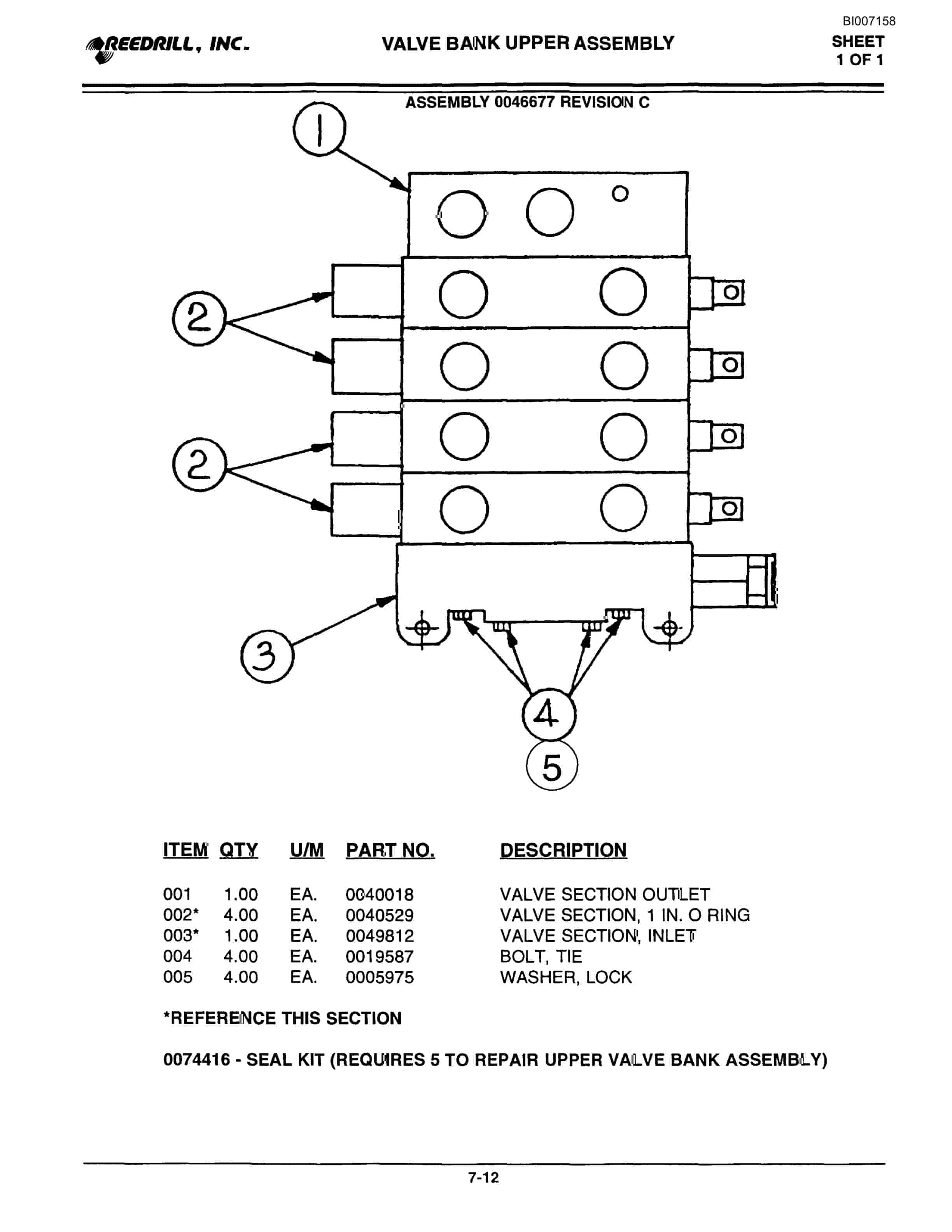 Bucyrus SK-35 Parts Catalog BI007158-4