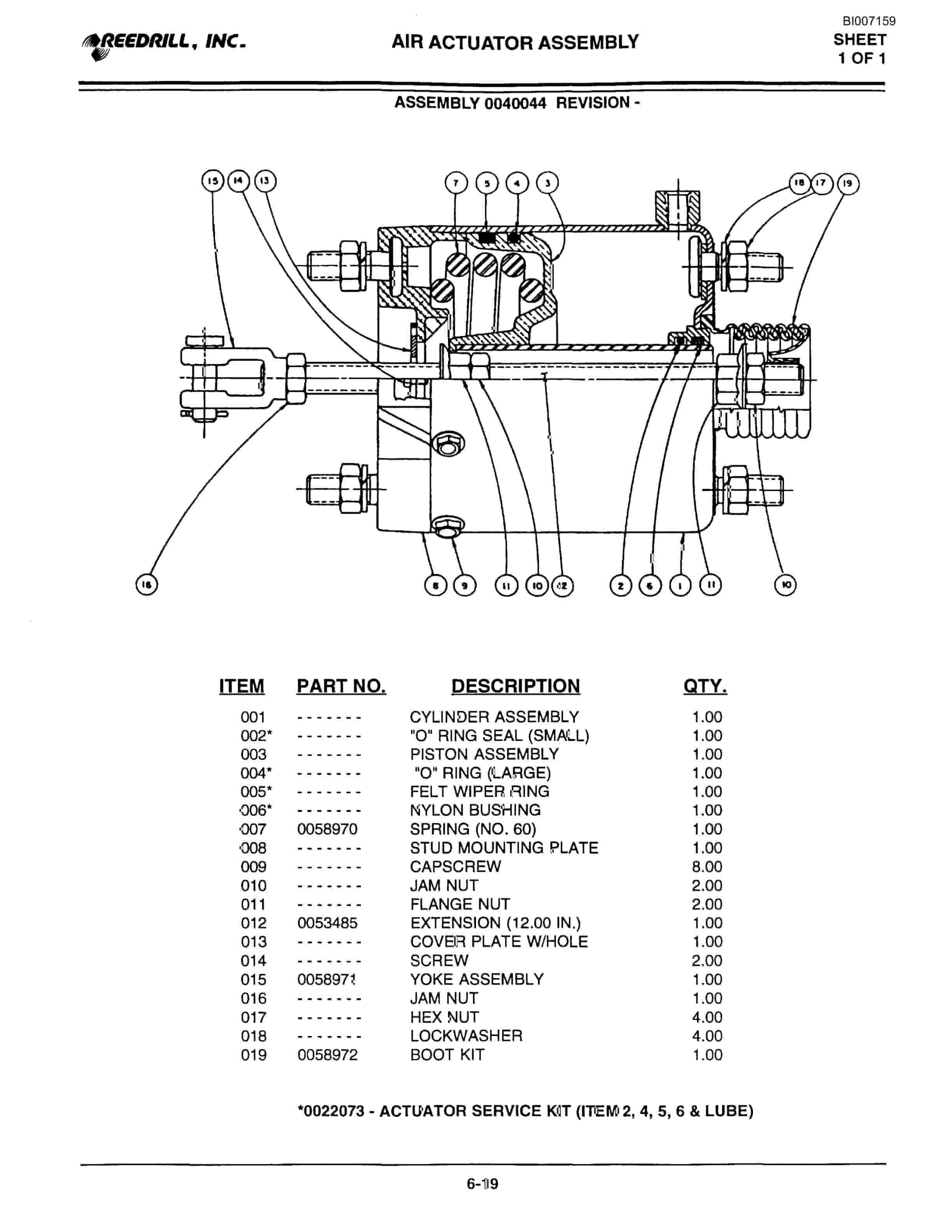 Bucyrus SK-35 Parts Catalog BI007159-3