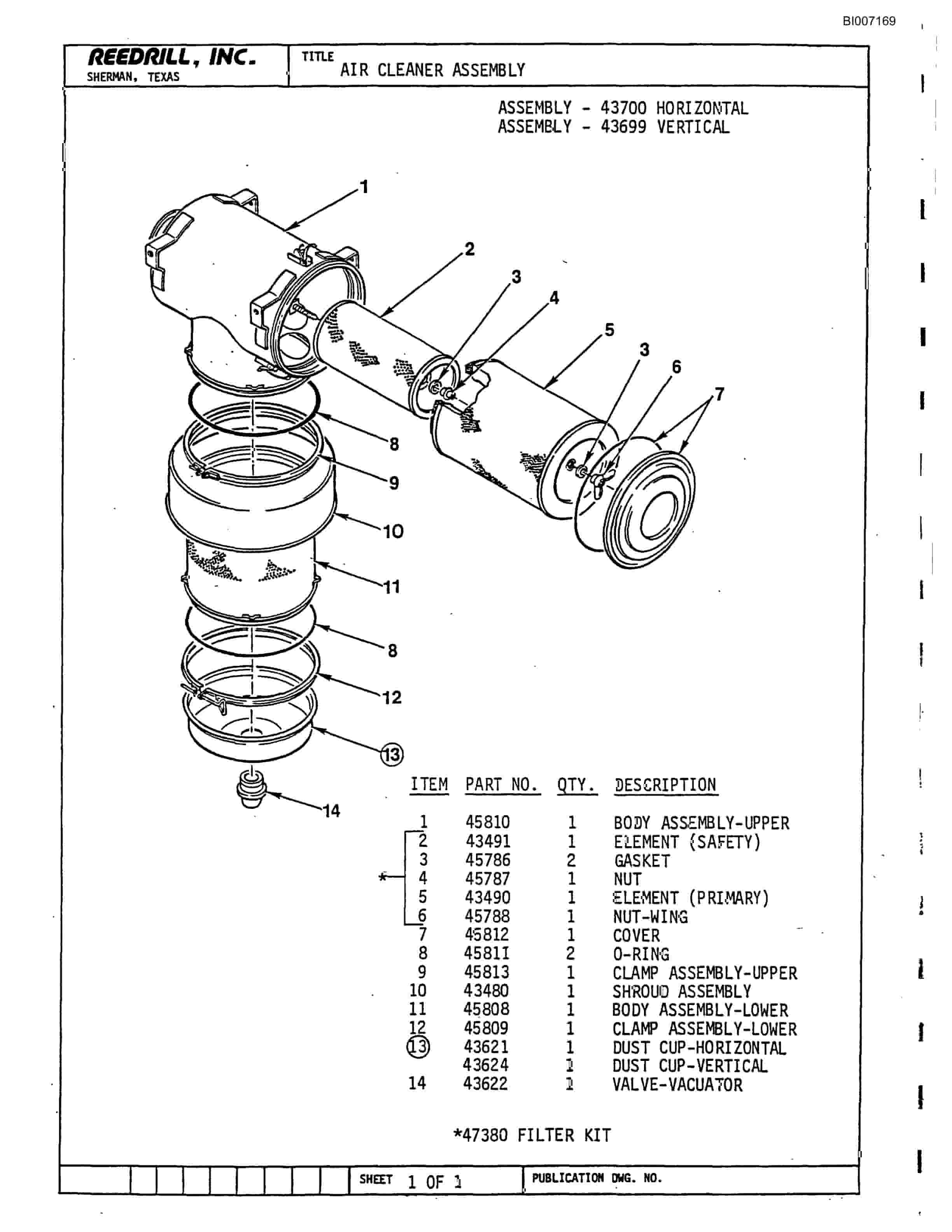 Bucyrus SK-35 Parts Catalog BI007169-2