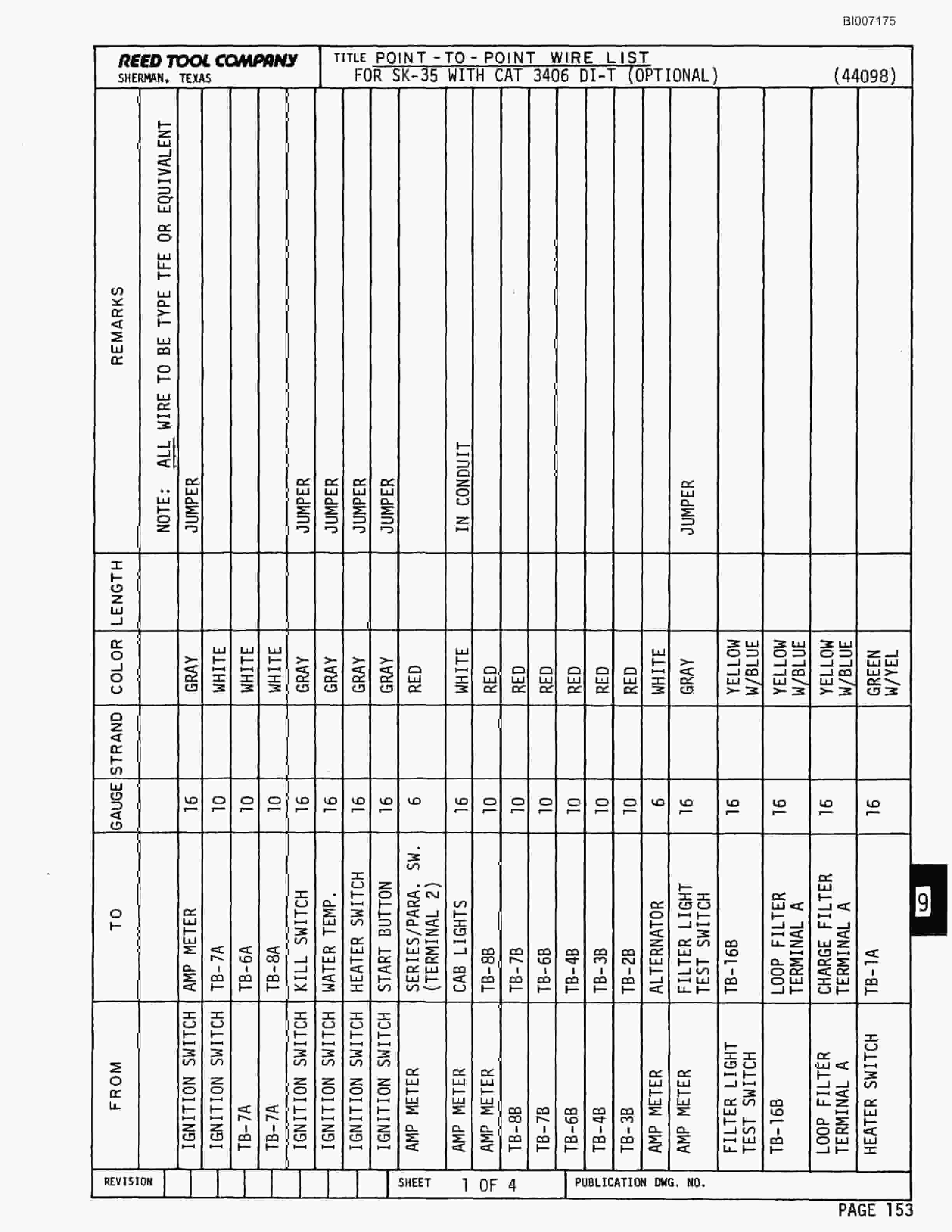 Bucyrus SK-35 Parts Catalog BI007175-5