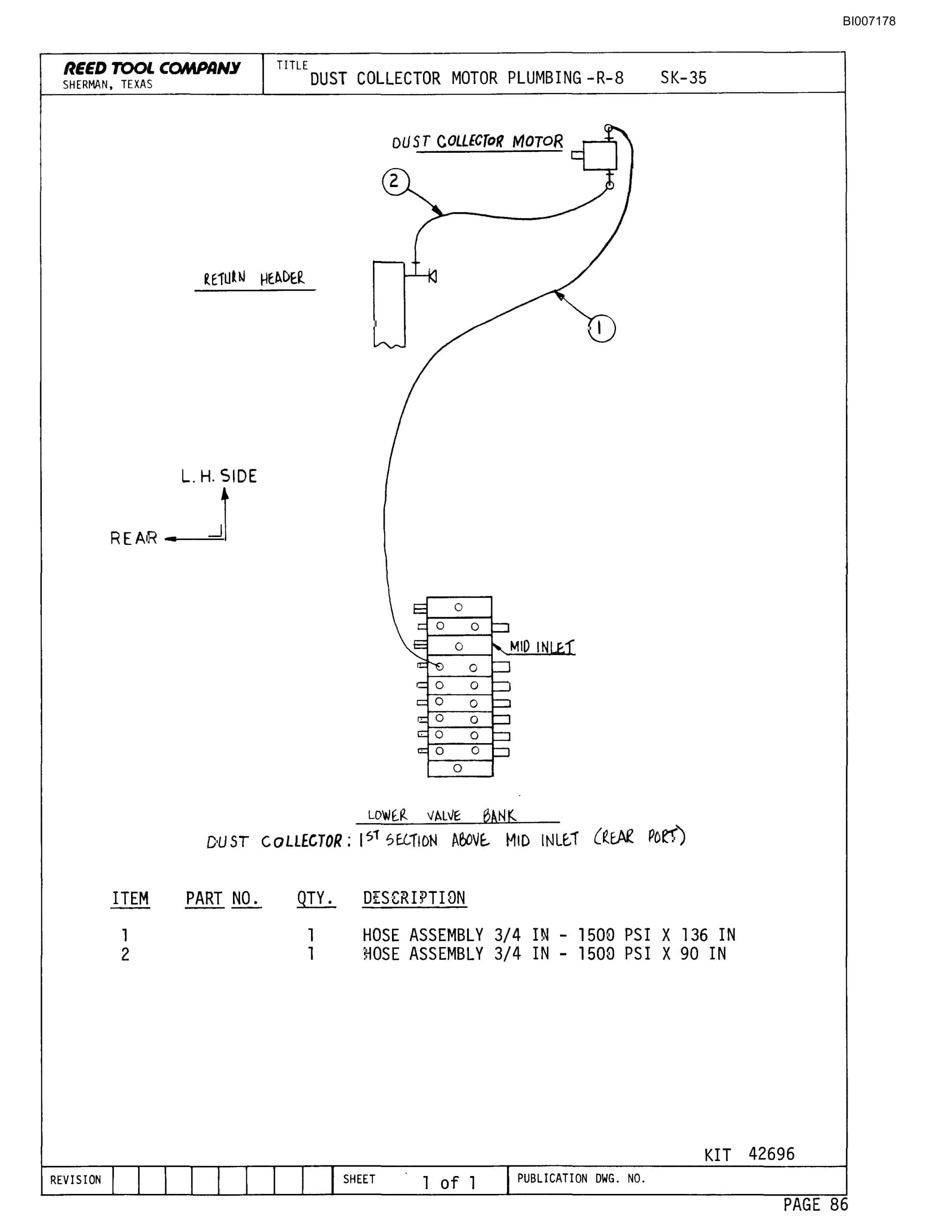 Bucyrus SK-35 Parts Catalog BI007178-2