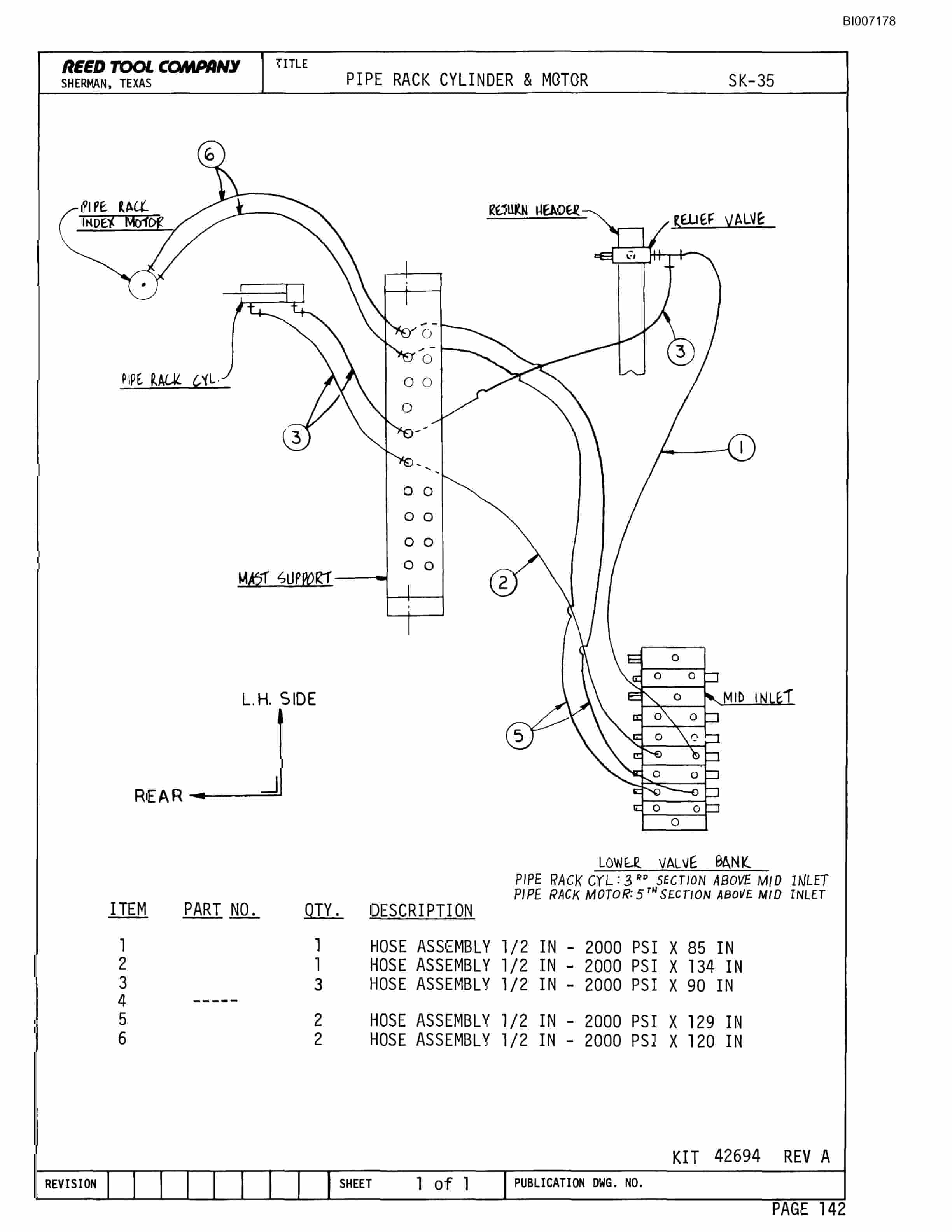 Bucyrus SK-35 Parts Catalog BI007178-4