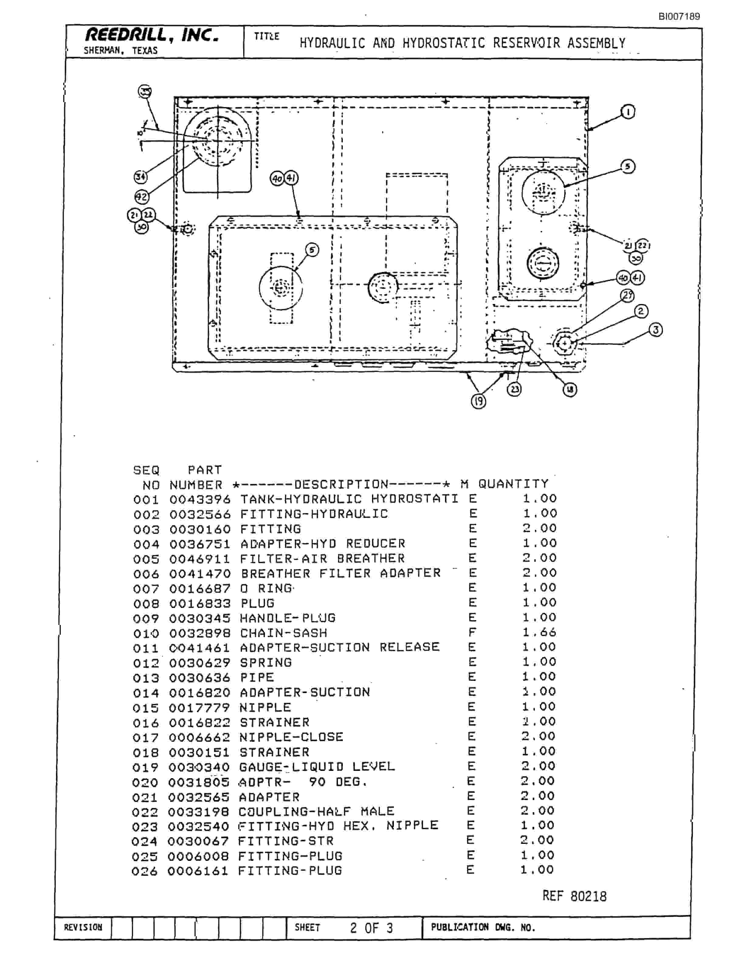 Bucyrus SK-35 Parts Catalog BI007189-4