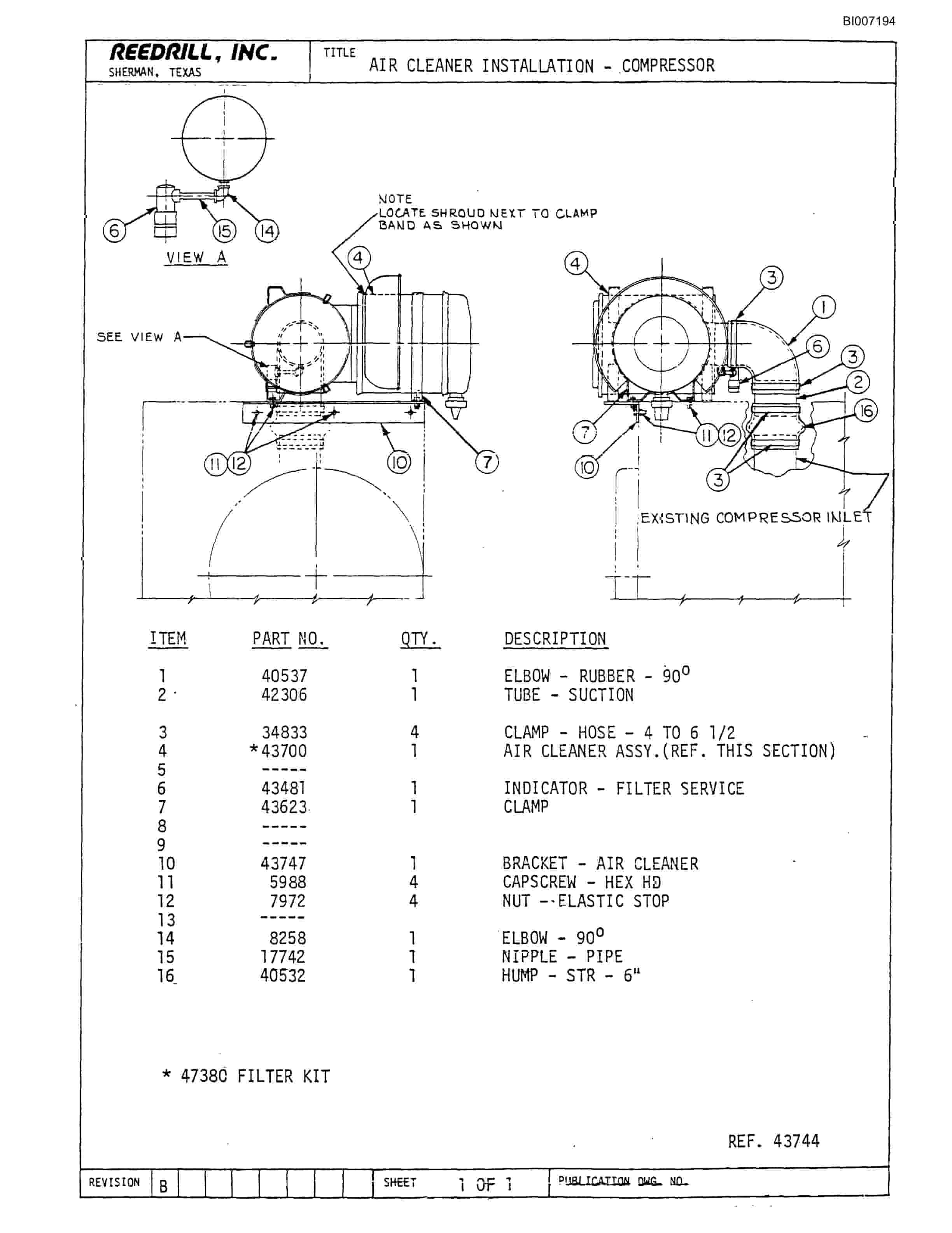 Bucyrus SK-35 Parts Catalog BI007194-2