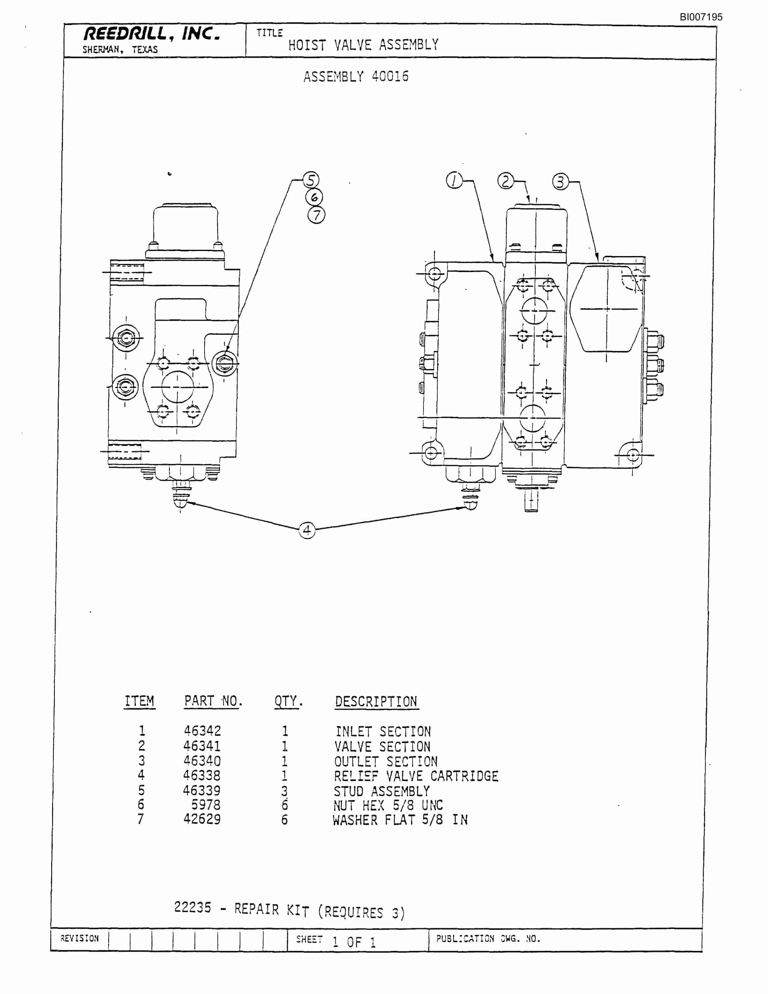 Bucyrus SK-35 Parts Catalog BI007195-5